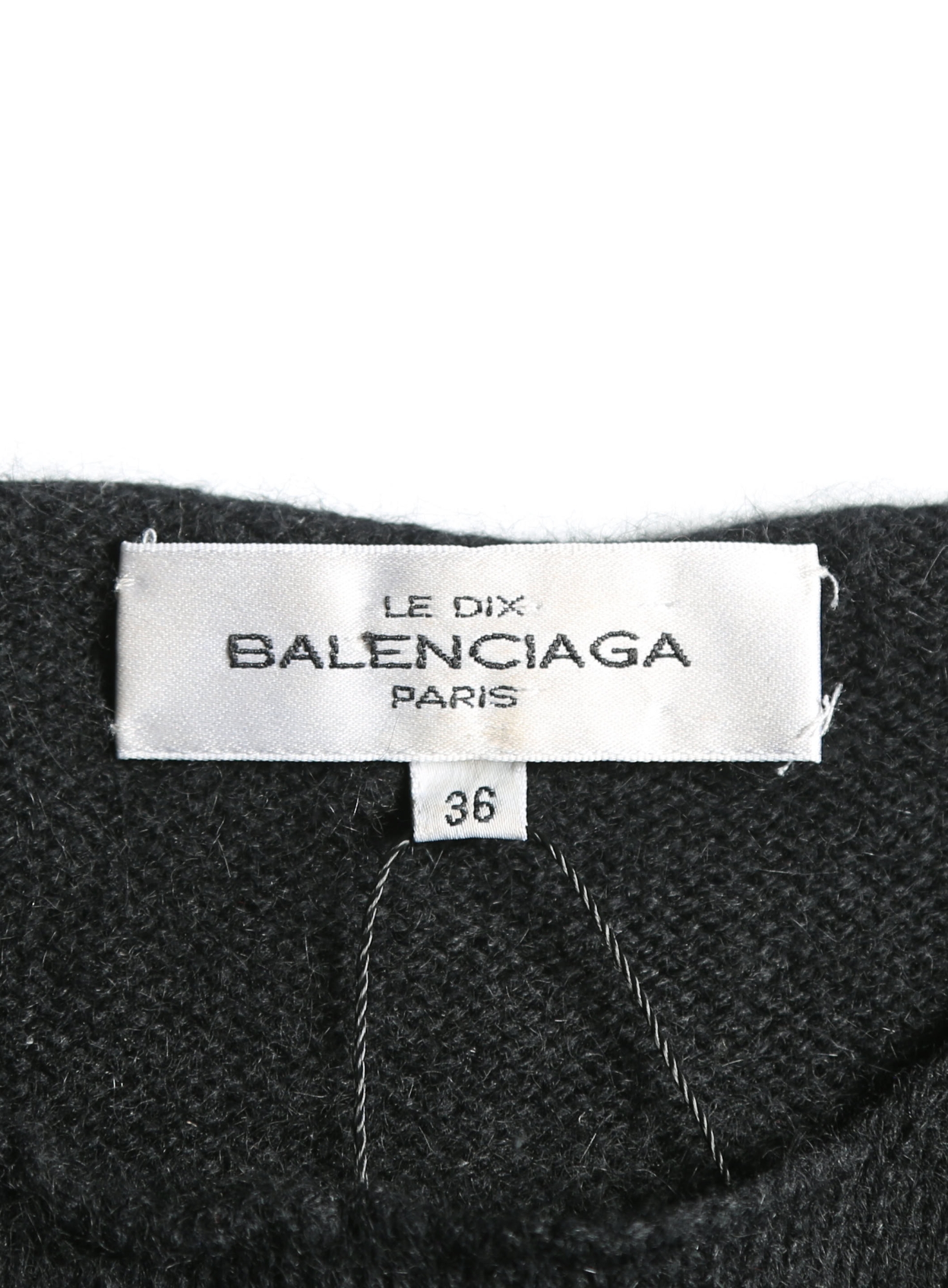 2003 Le Dix Ribbed Knit Sweater Black - Balenciaga | ReSee