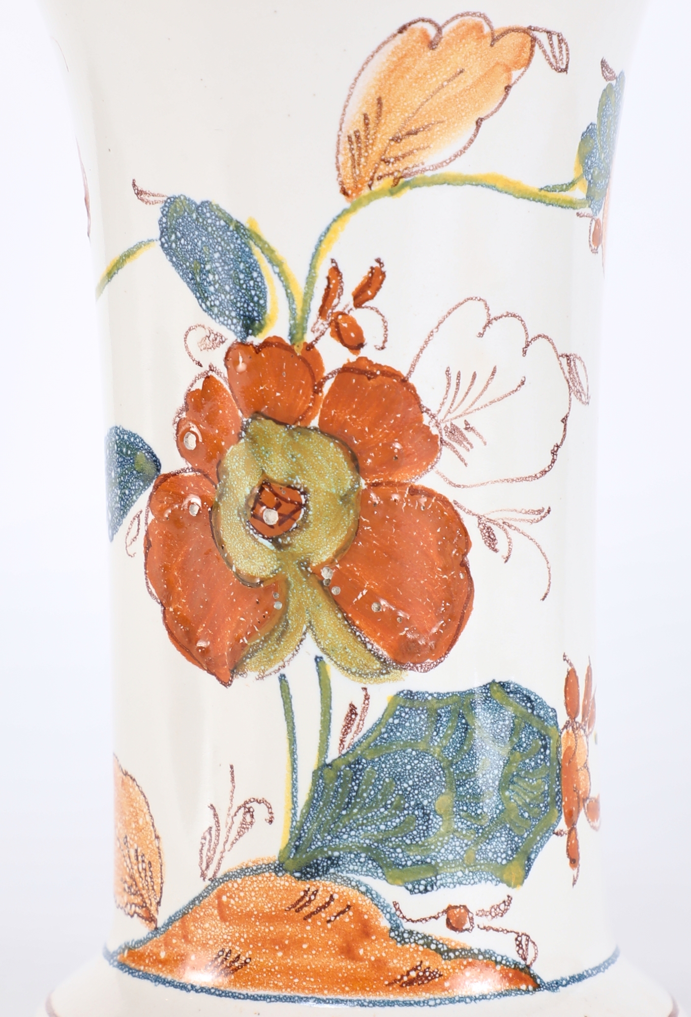 80s Larucci Hand-Painted Ceramic Vase - Dior | ReSee