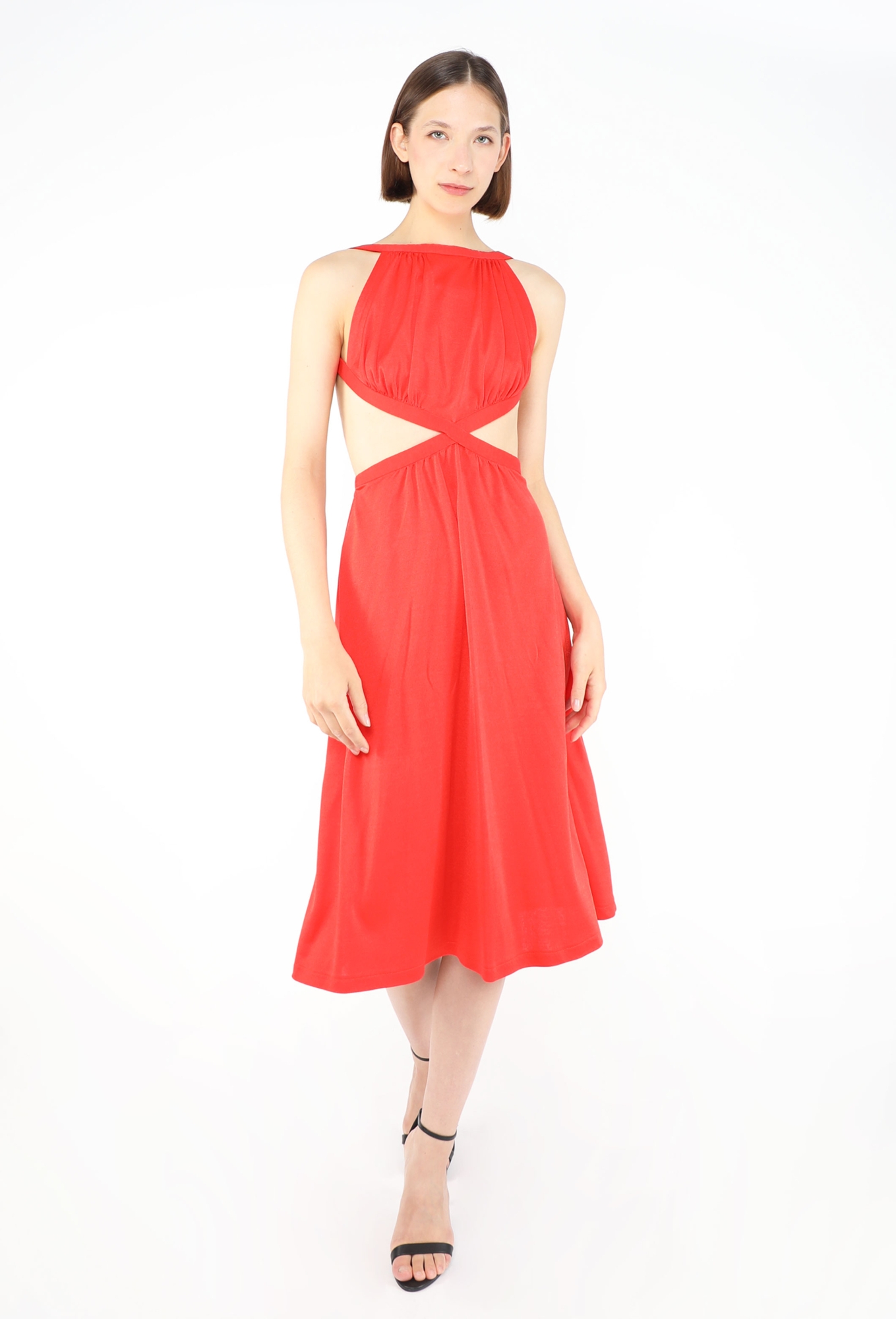 70s Open-Back Halter Dress - Azzaro | ReSee