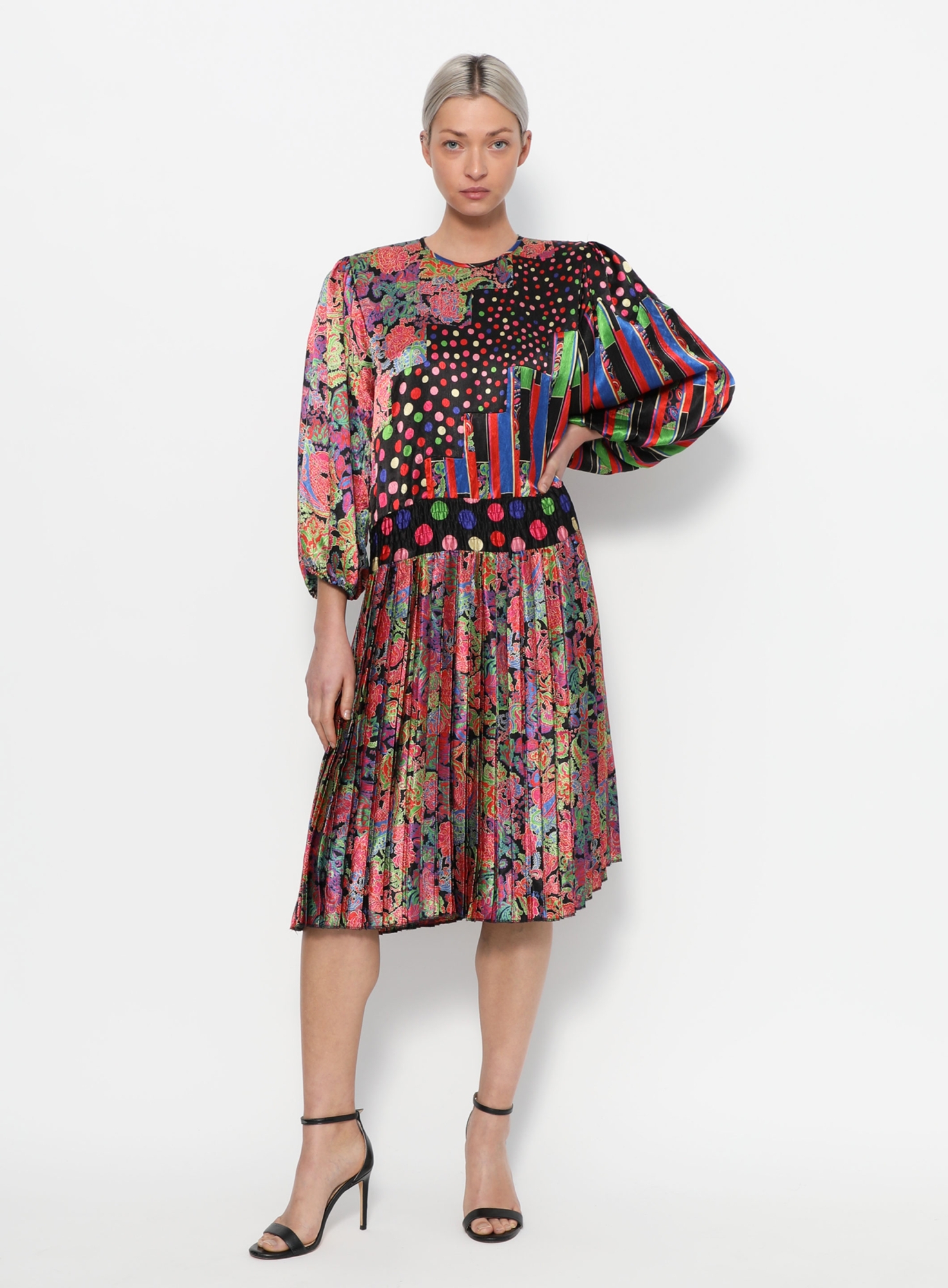Pleated Georgette Dress | Authentic & Vintage | ReSee