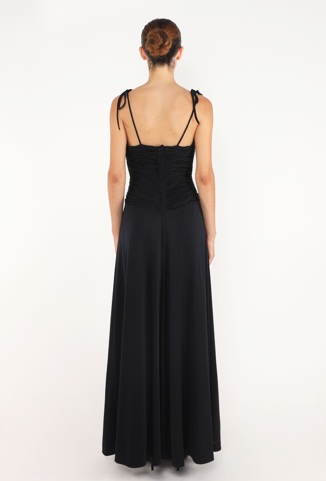Pleated Jersey Bustier Dress, 1970s - Azzaro | ReSee