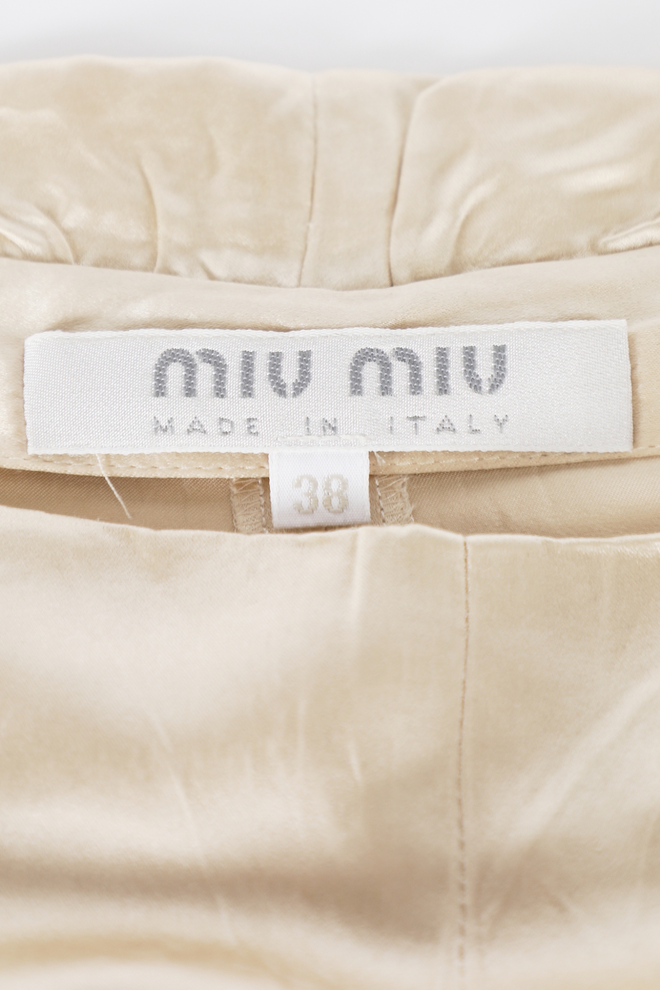 Shearling-Trimmed Satin Trousers, F/W 1999 - Miu Miu | ReSee