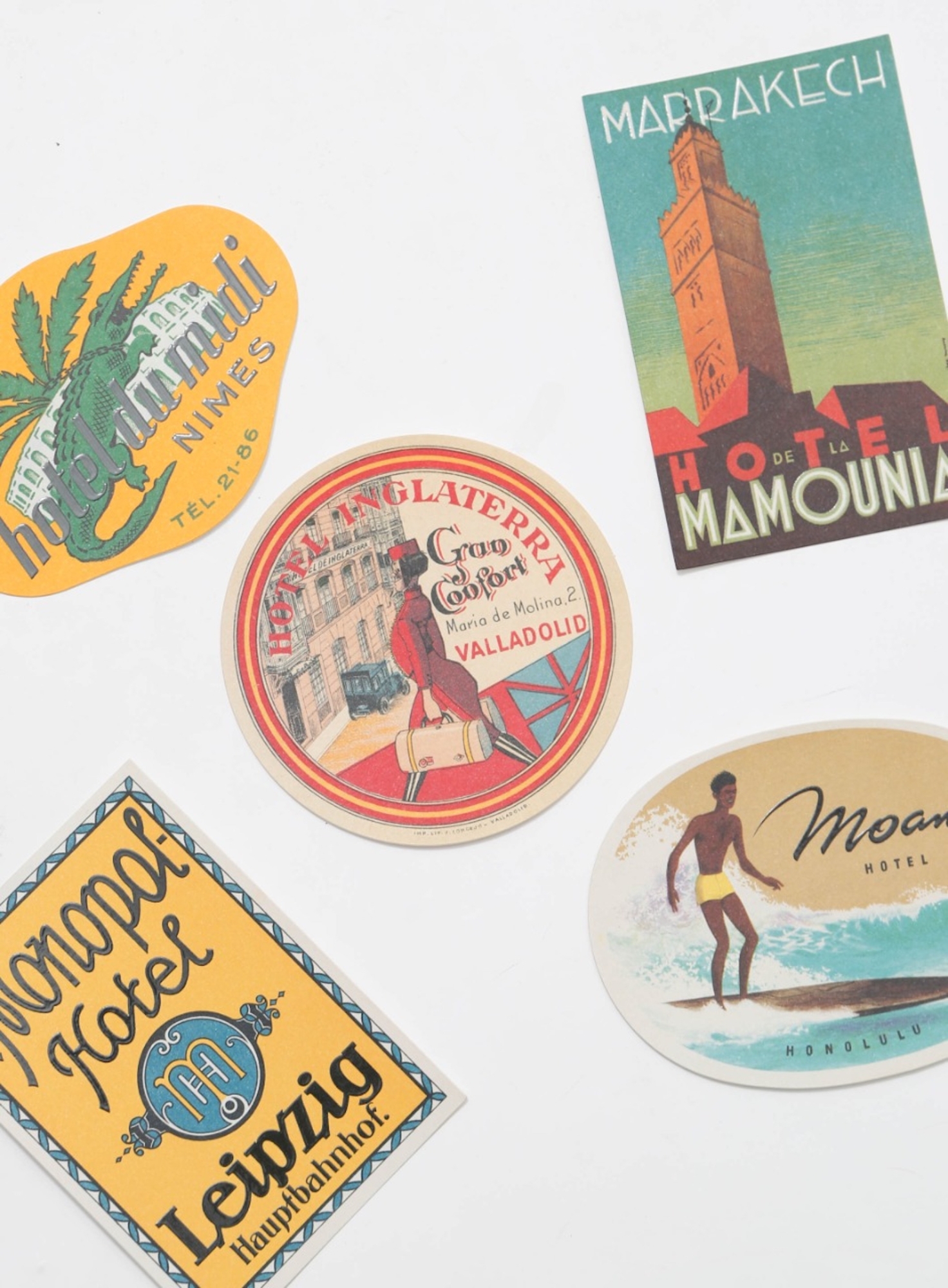 ルイヴィトン HOTEL LABELS POSTCARDS BOX Hotel Postcard Box | Authentic & Vintage | ReSee