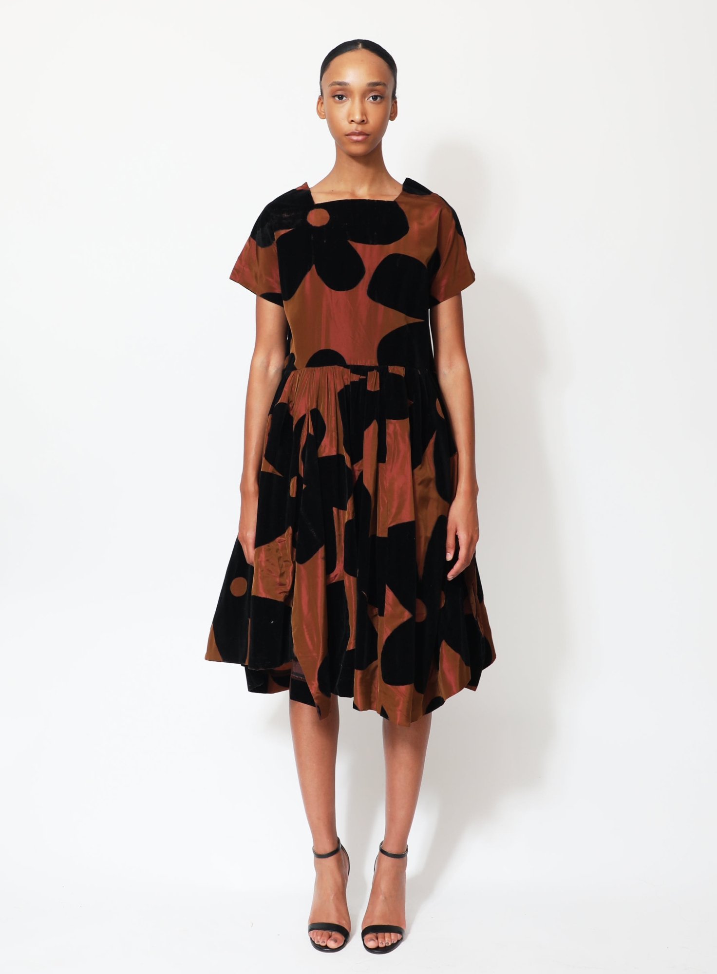 2022 Velvet Floral Taffeta Dress | Authentic & Vintage | ReSee