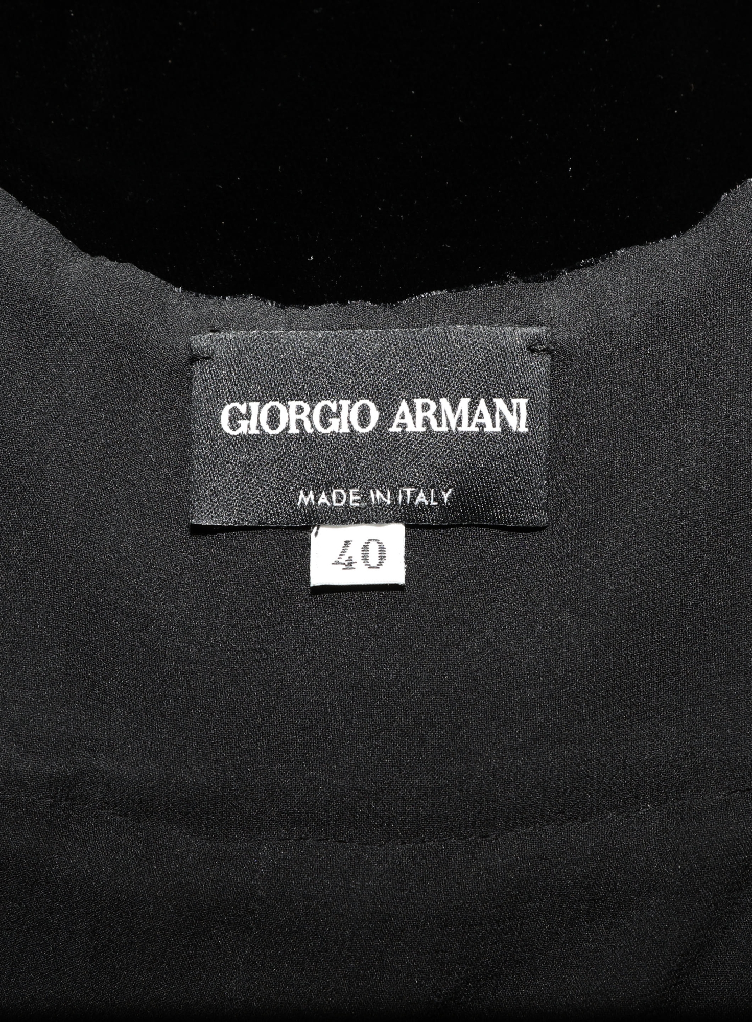 Giorgio Armani '90s Open-Back Velvet Dress - Exquisite Vintage | ReSee