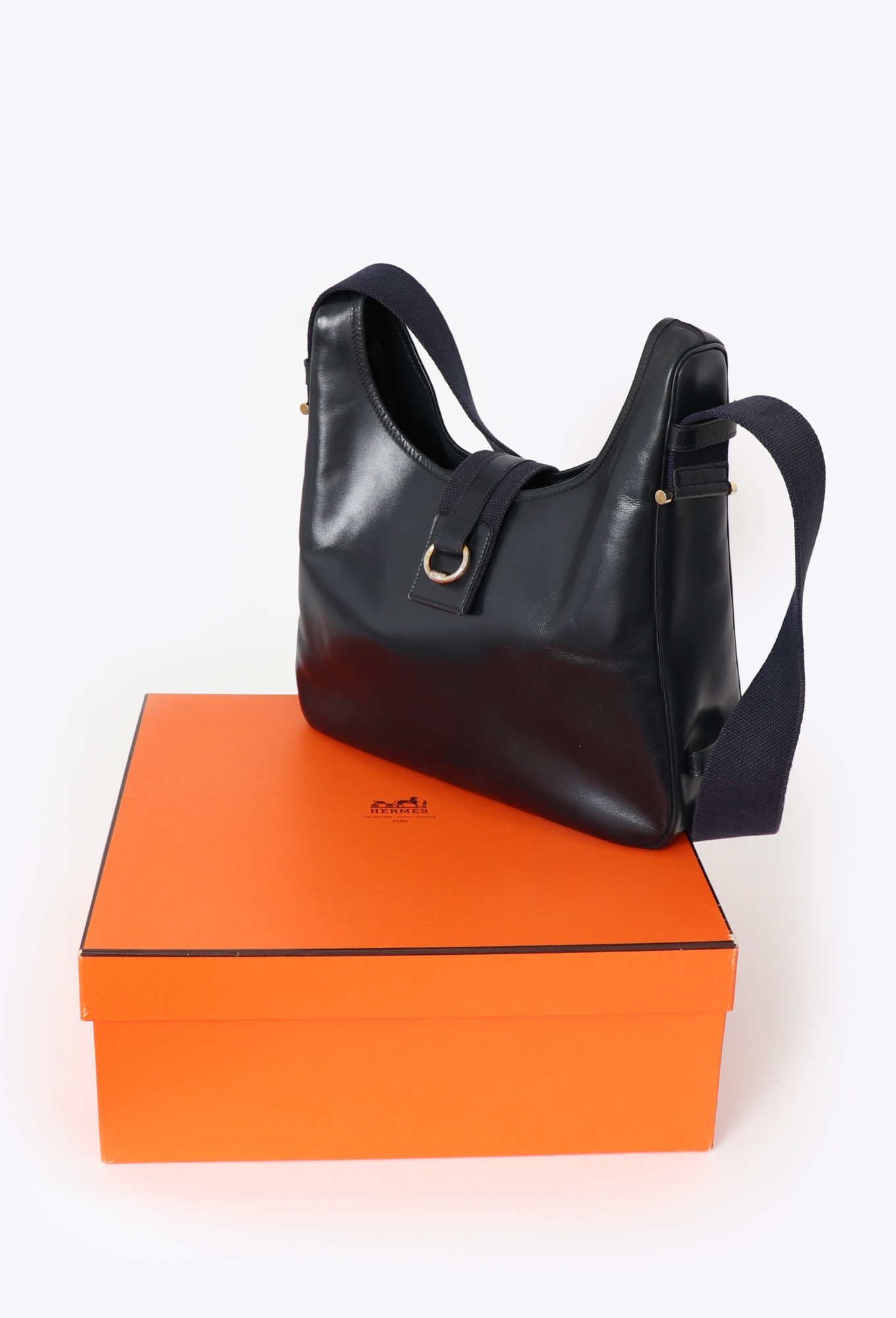 70s Tsako Marine Box Bag - Hermès | ReSee