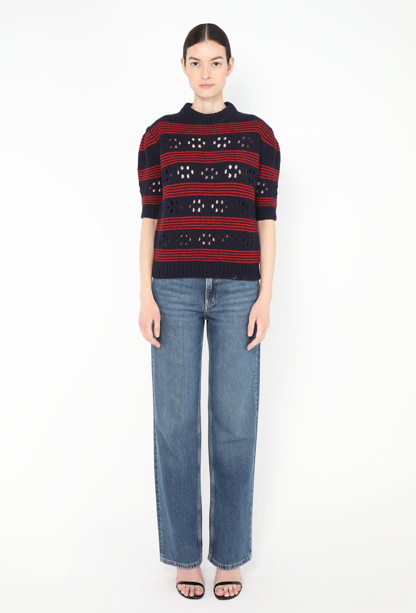 F/W 2015 Striped Cut-Out Sweater - Miu Miu | ReSee