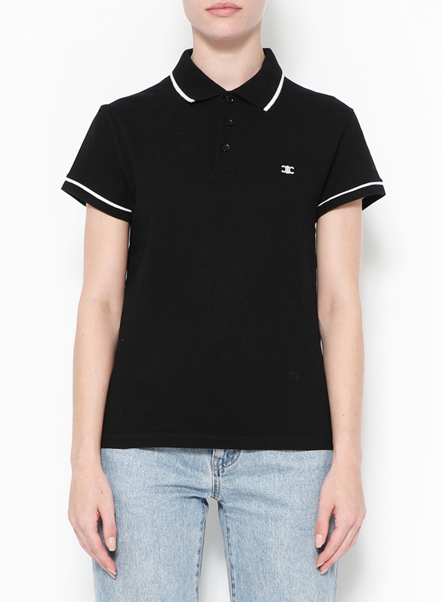 2021 Black Piqué Triomphe Polo - Céline | ReSee