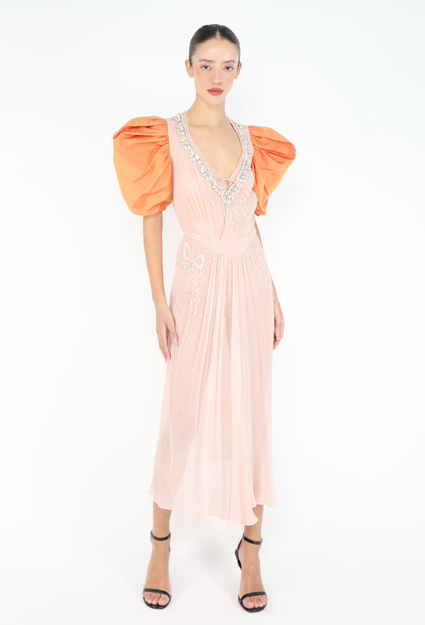 2021 Limited Edition Hand-Beaded Chiffon Gown - Miu Miu | ReSee 2021 Limited Edition Hand-Beaded Chiffon Gown - Miu Miu | ReSee