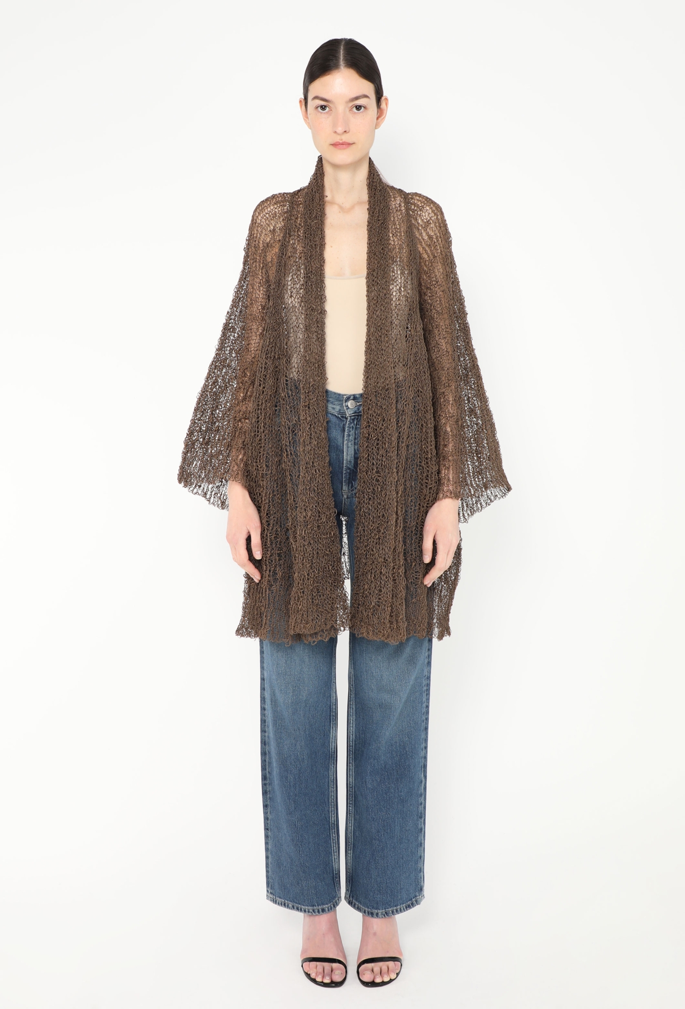 Vintage Crochet Fishnet Cardigan - Issey Miyake | Authentic