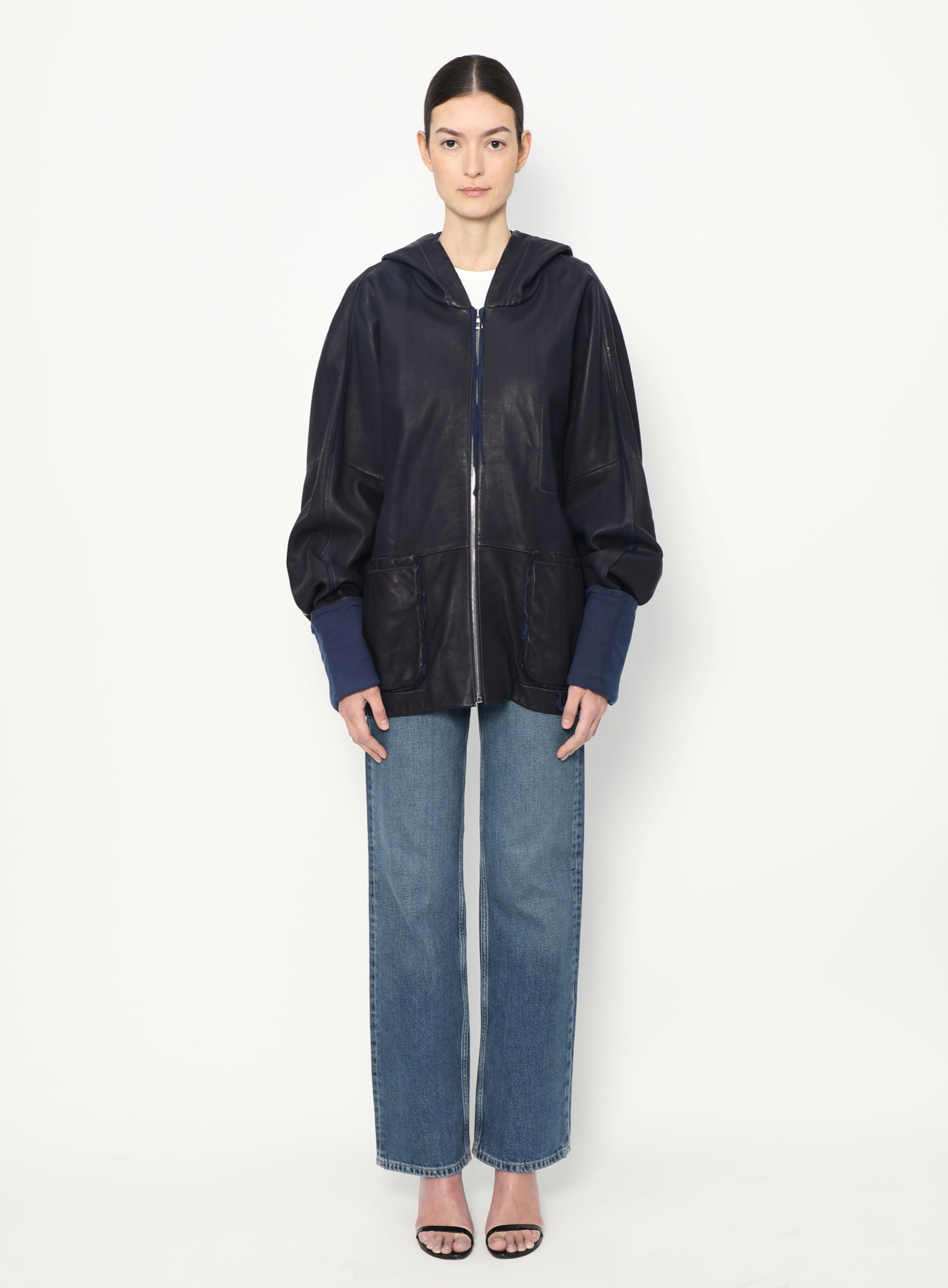 Lambskin Hooded Zip Jacket | Authentique & Vintage | ReSee