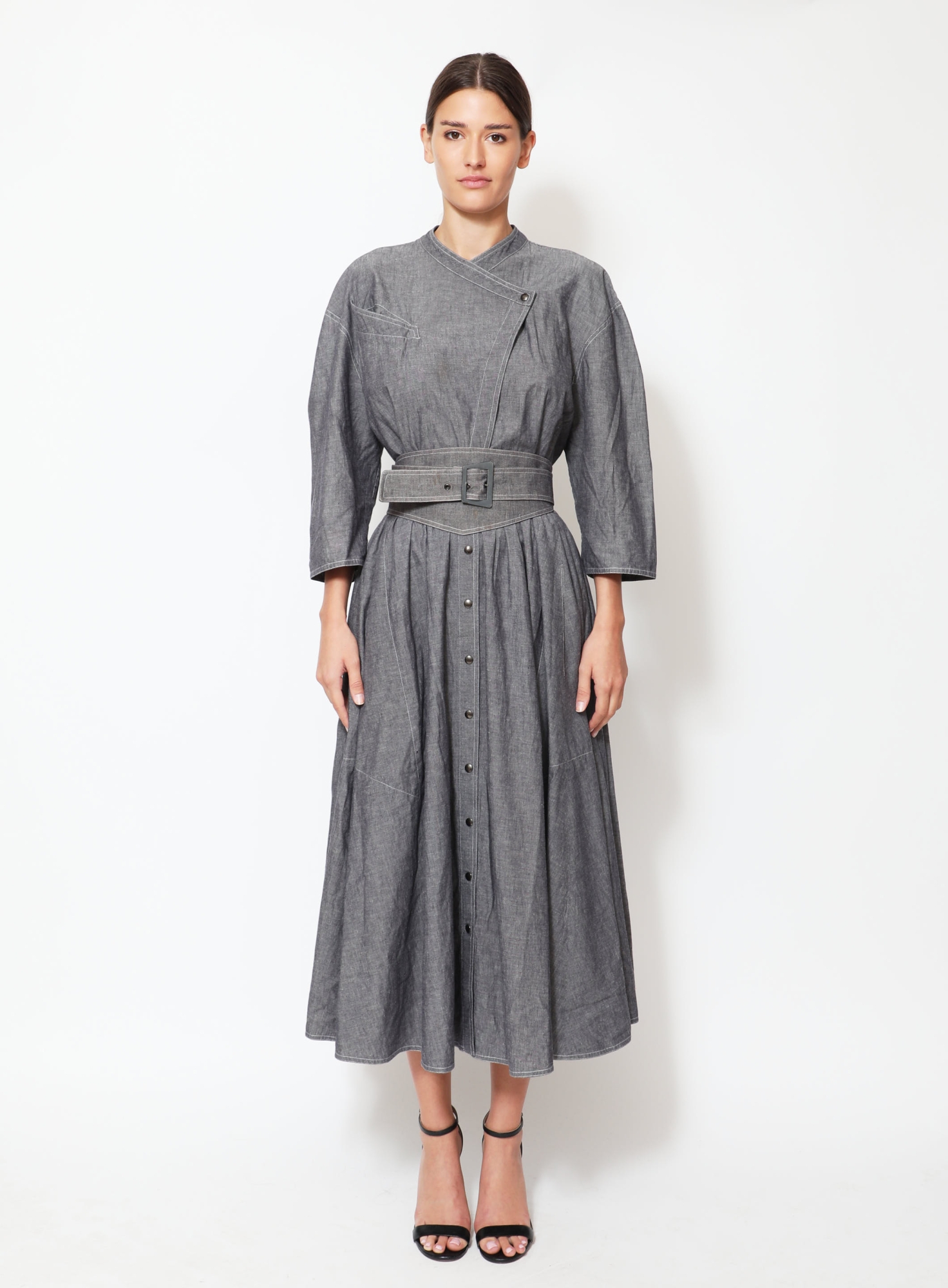 80s Belted Cotton Dress | Authentic & Vintage | ReSee