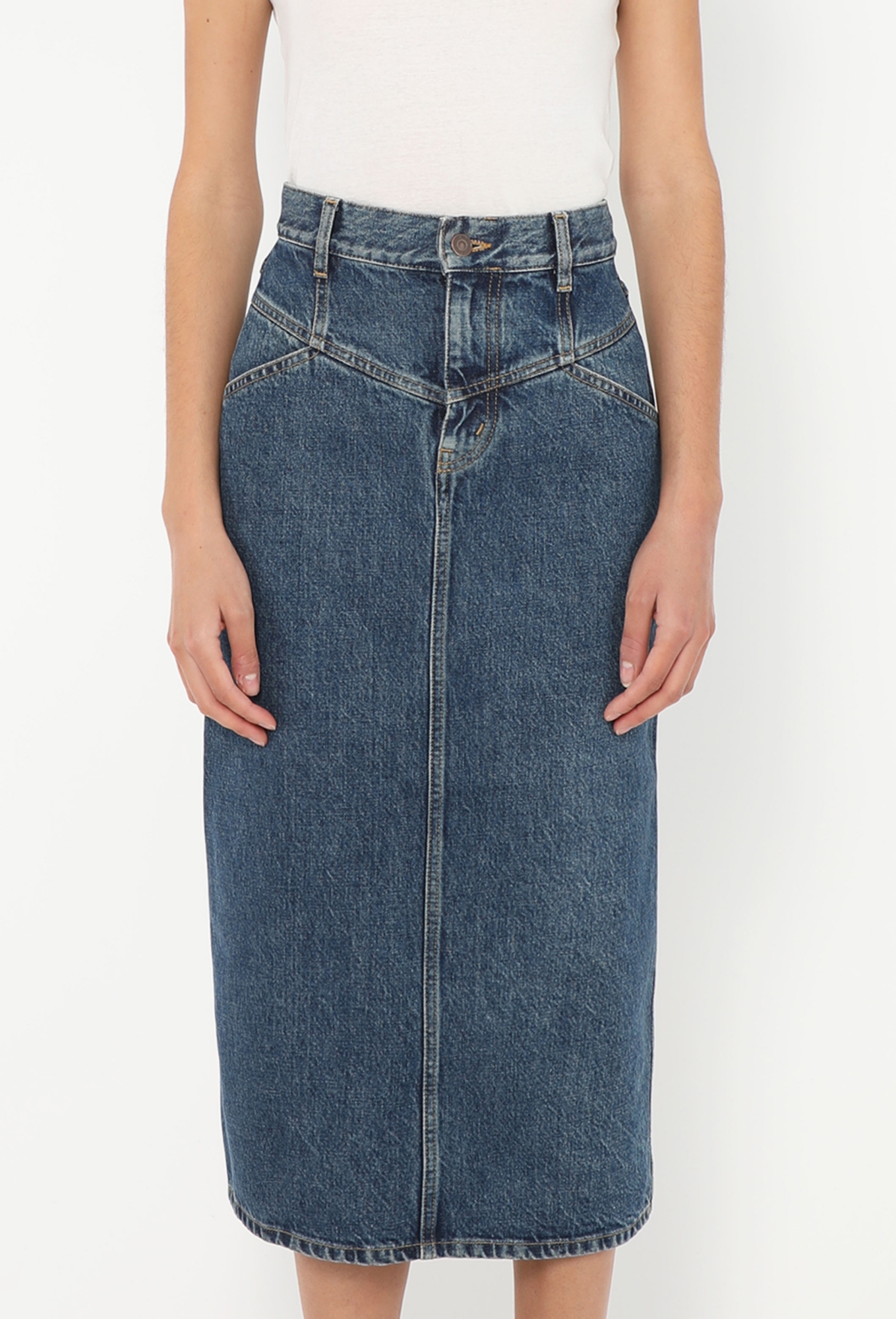 2021 High-Waisted Denim Skirt - Céline | ReSee