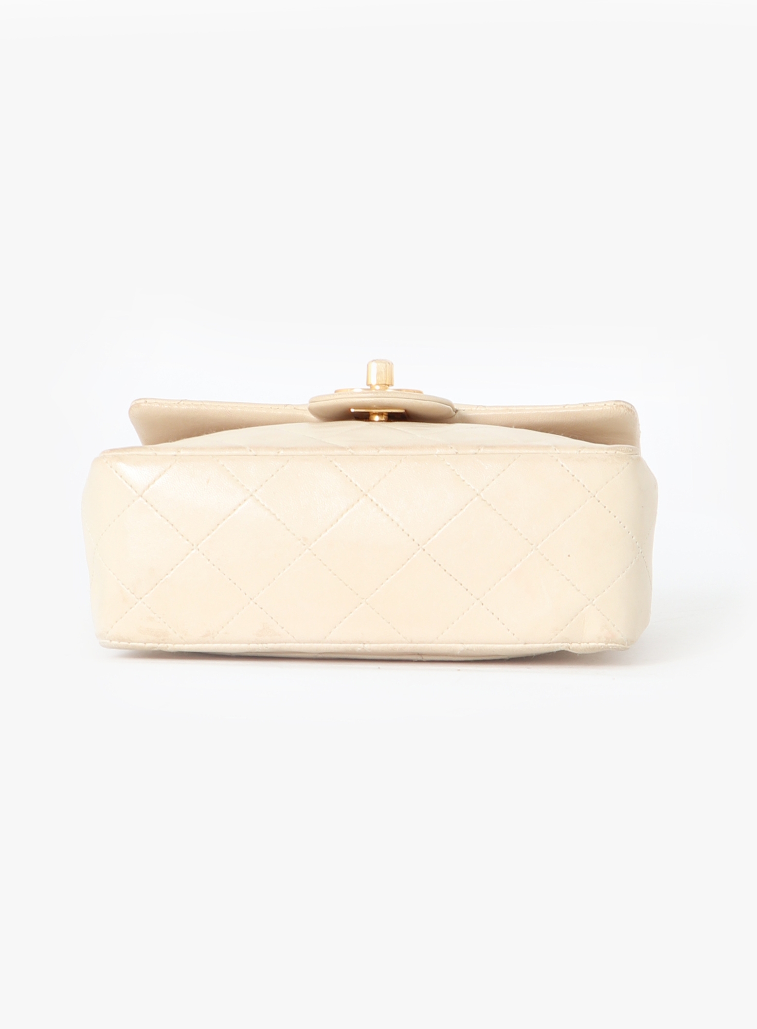 White Mini Square Timeless Bag | Authentic & Vintage | ReSee