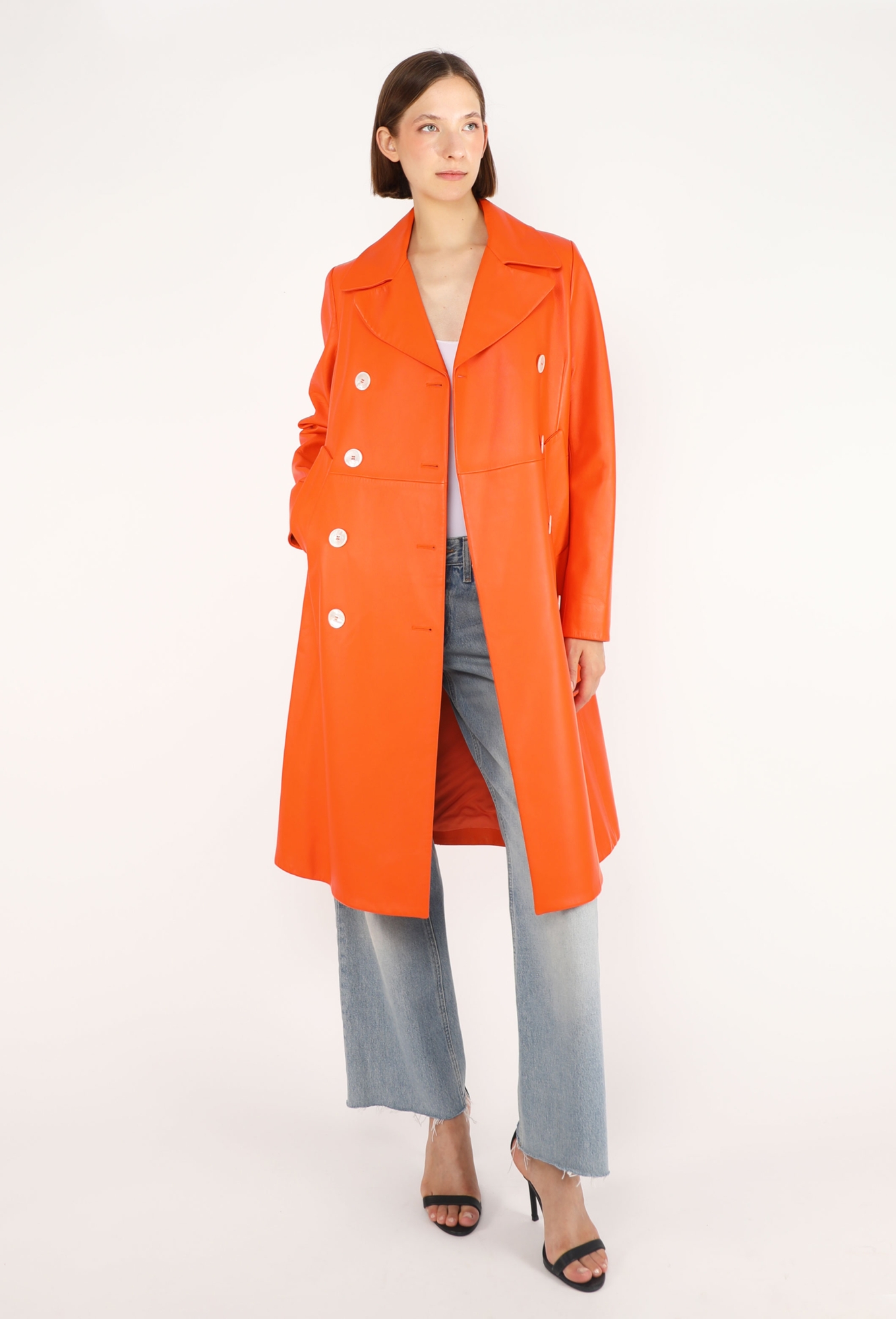 ジャケット・アウター 02FW PRADA long coat S Lambskin Leather Coat, S/S 2020 - Prada | ReSee