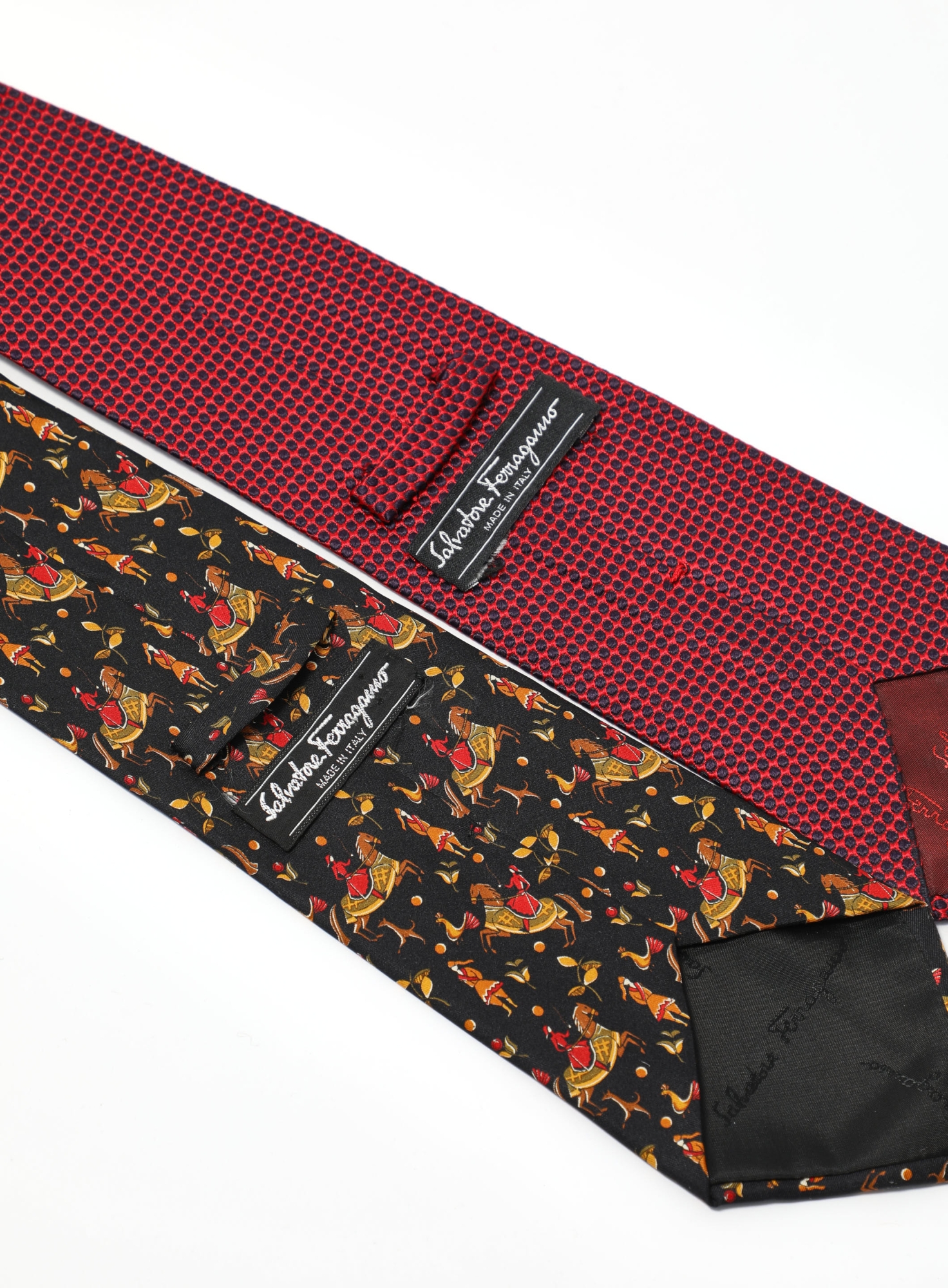 Ferragamo '90s Set of Silk Ties | Authentic & Vintage | ReSee