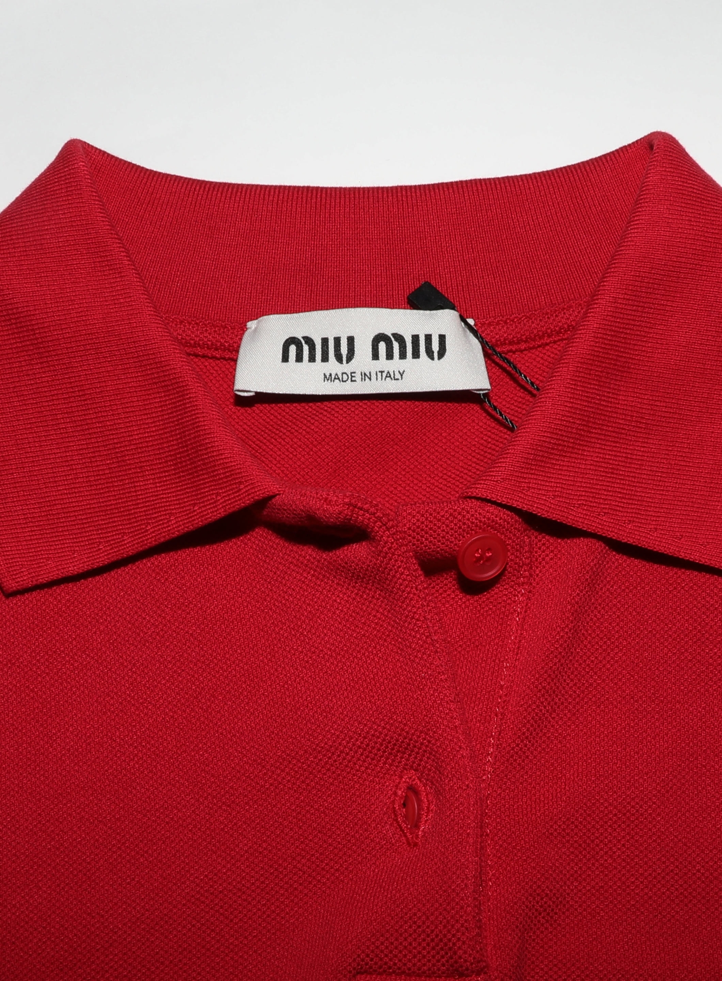 S/S 2024 Piqué Emblem Polo - Miu Miu | ReSee