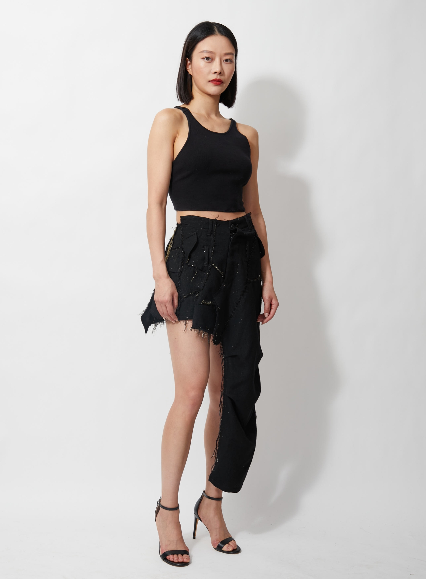 Iconic 2006 Deconstructed Metallic Skirt | Authentic & Vintage | ReSee