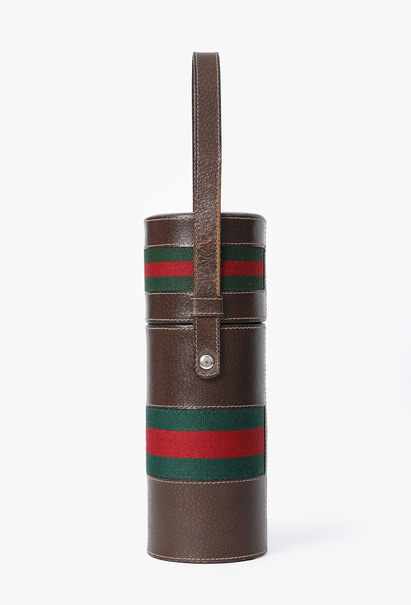 Vintage Leather Bottle Carrier - Gucci | ReSee