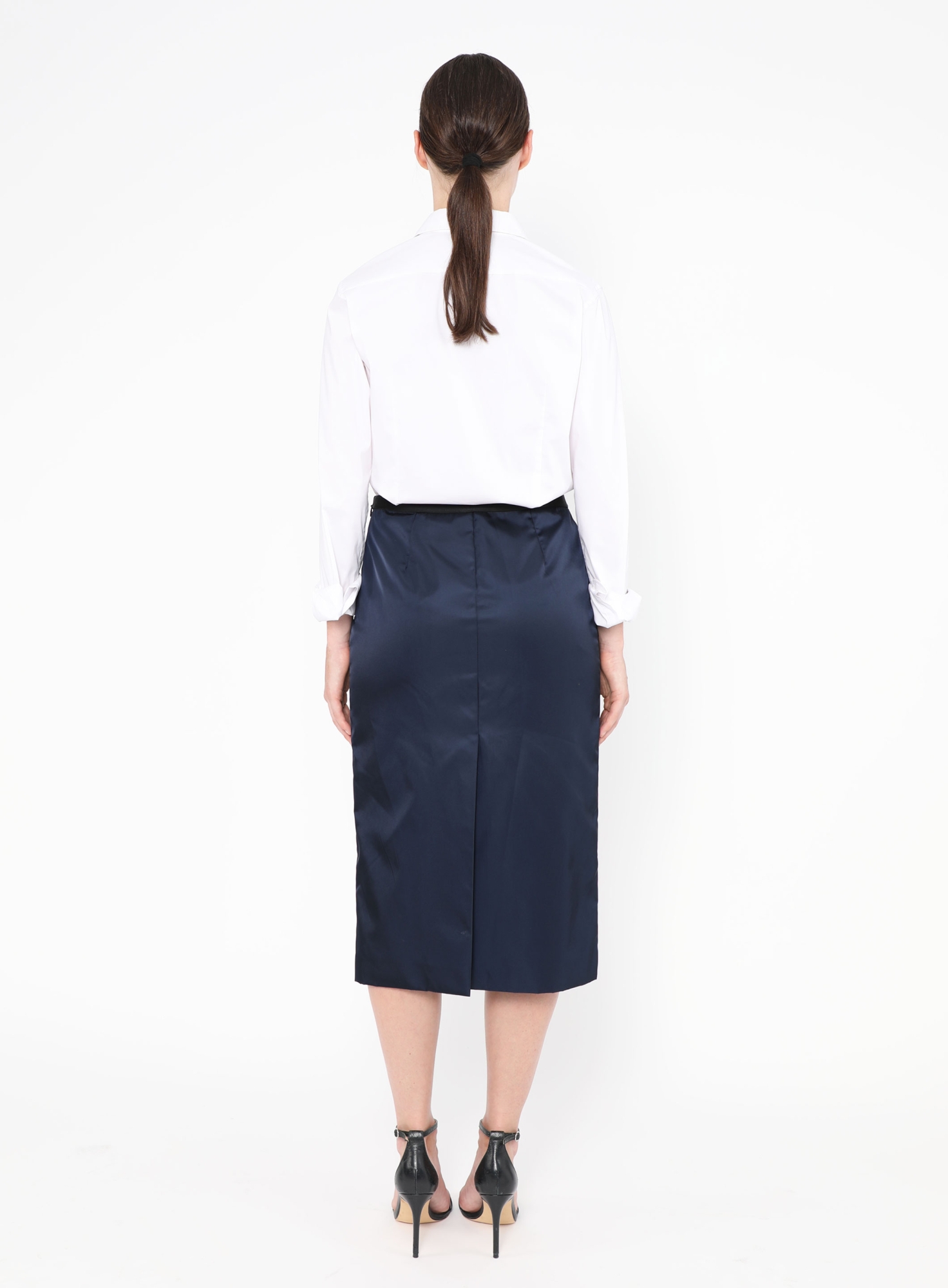 2022 Nylon Logo Embossed Skirt | Authentic & Vintage | ReSee
