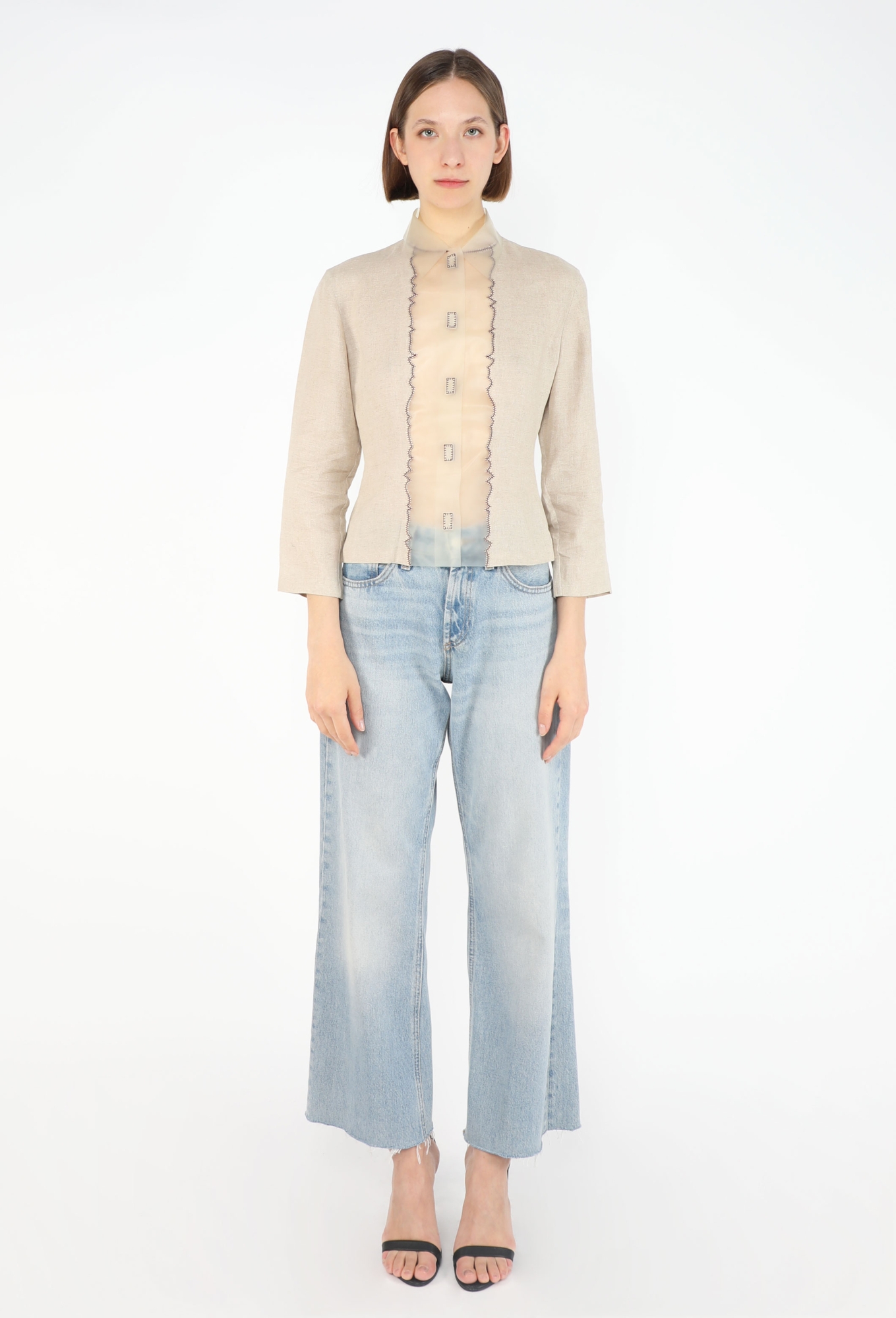 Latex Panel Linen Top, S/S 1998 - Prada | ReSee
