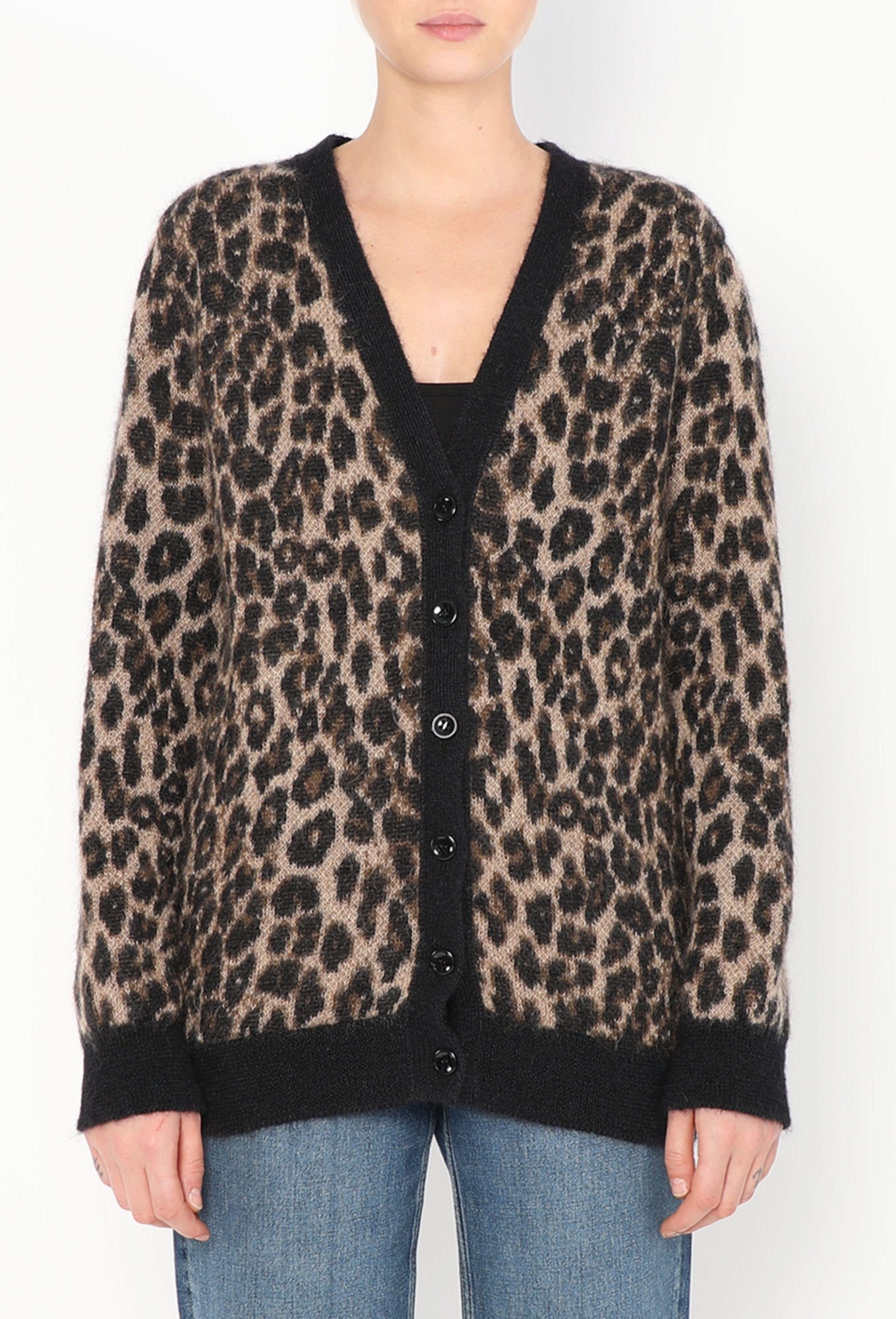 2021 Leopard Mohair Cardigan | Authentic & Vintage | ReSee
