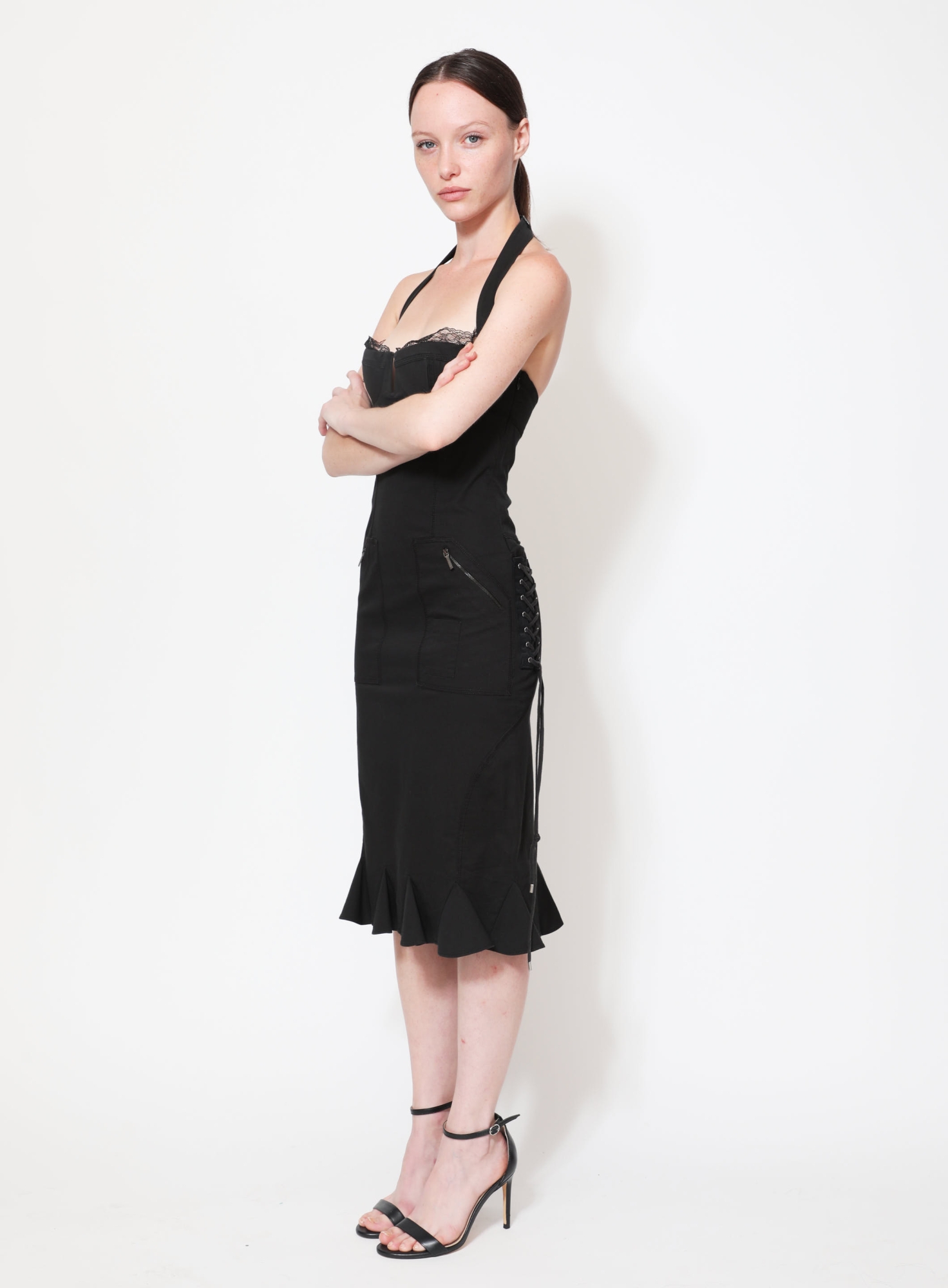 2004 Eyelet Lace-Up Bustier Dress | Authentic & Vintage | ReSee