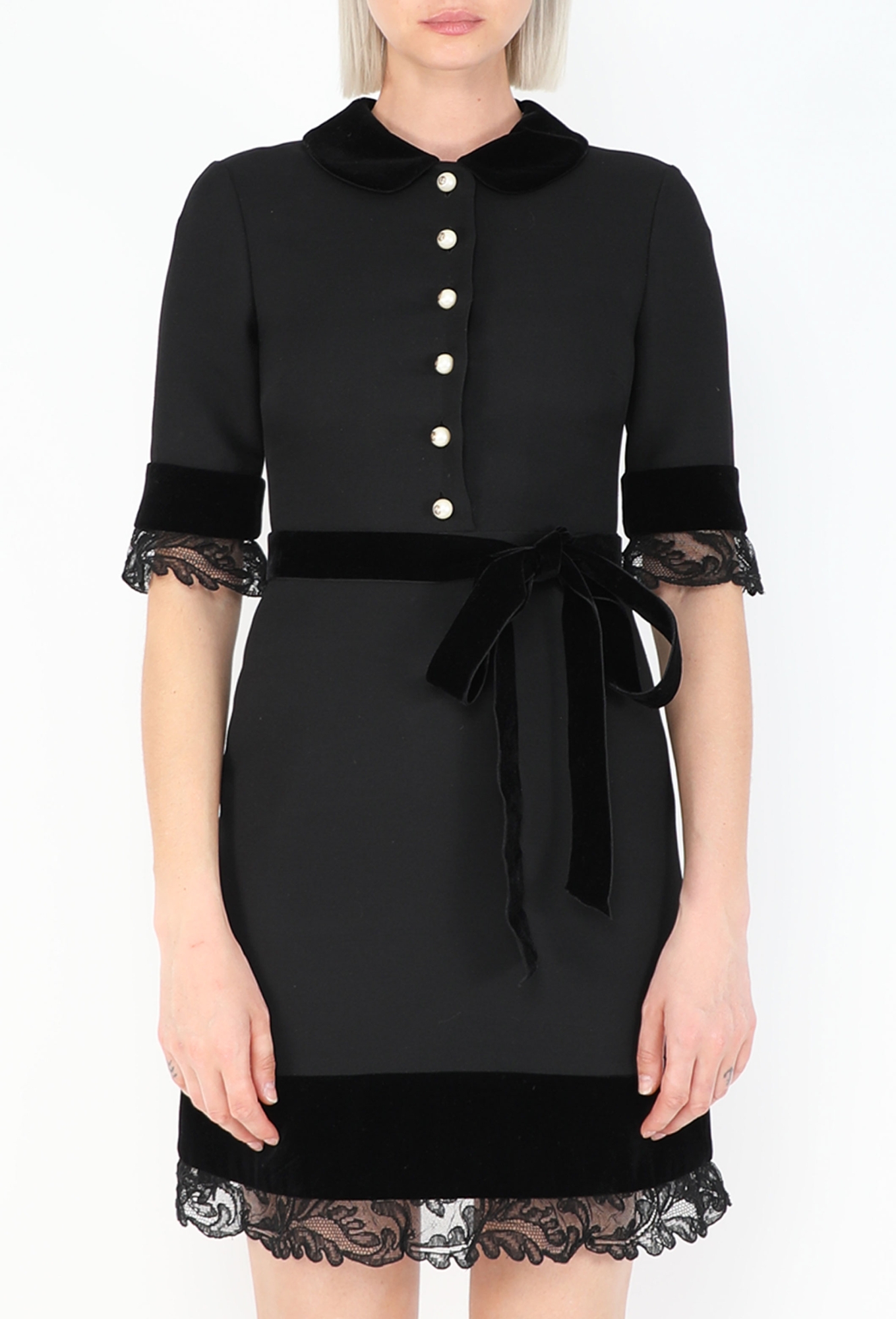 Silk Lace Trim Dress - Gucci | ReSee