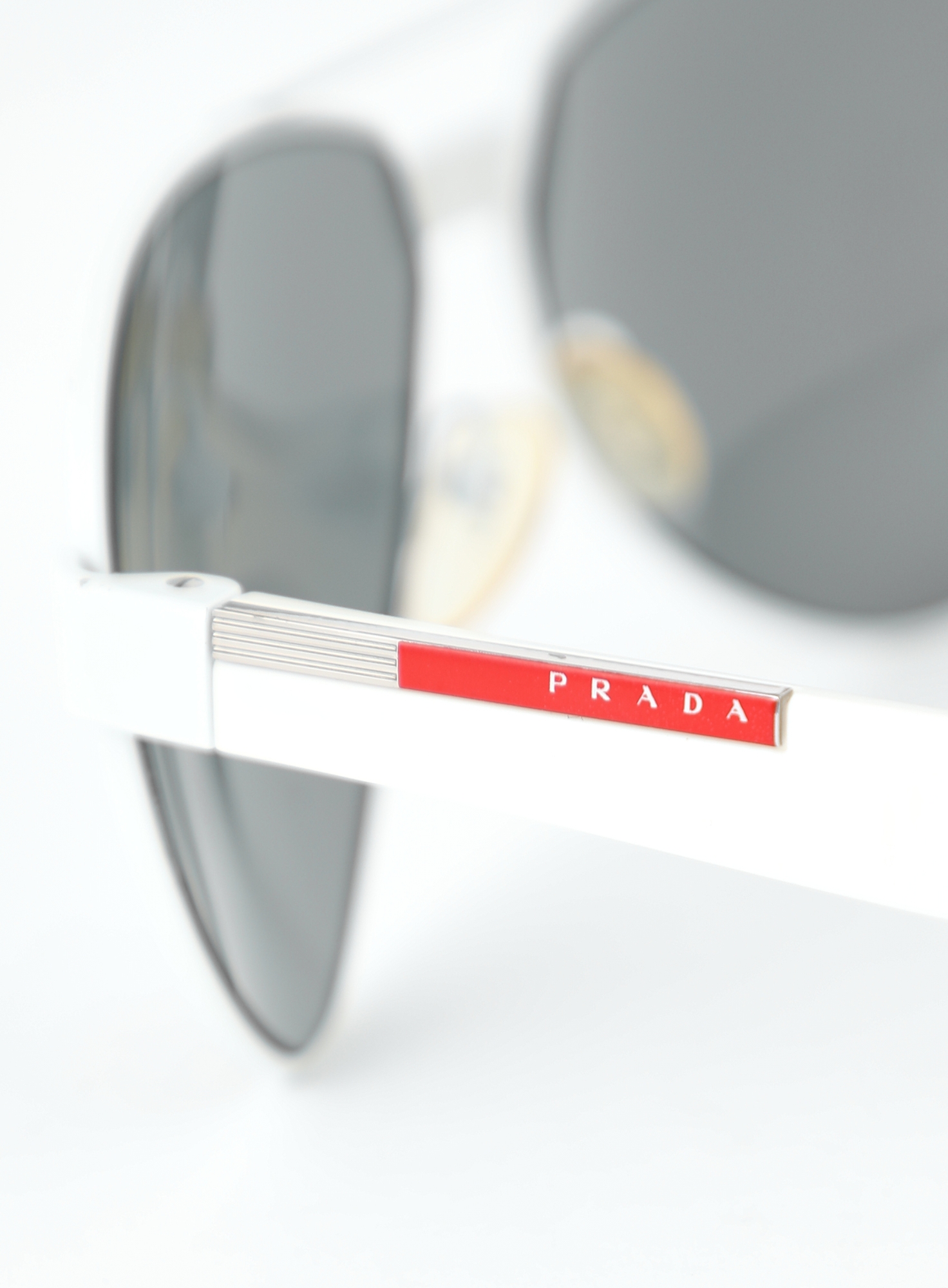 Prada Linea Rossa Silver Aviator Sunglasses Prada Linea Rossa SPS54T 5AV-3M1 Gunmetal Gray Men main image 3