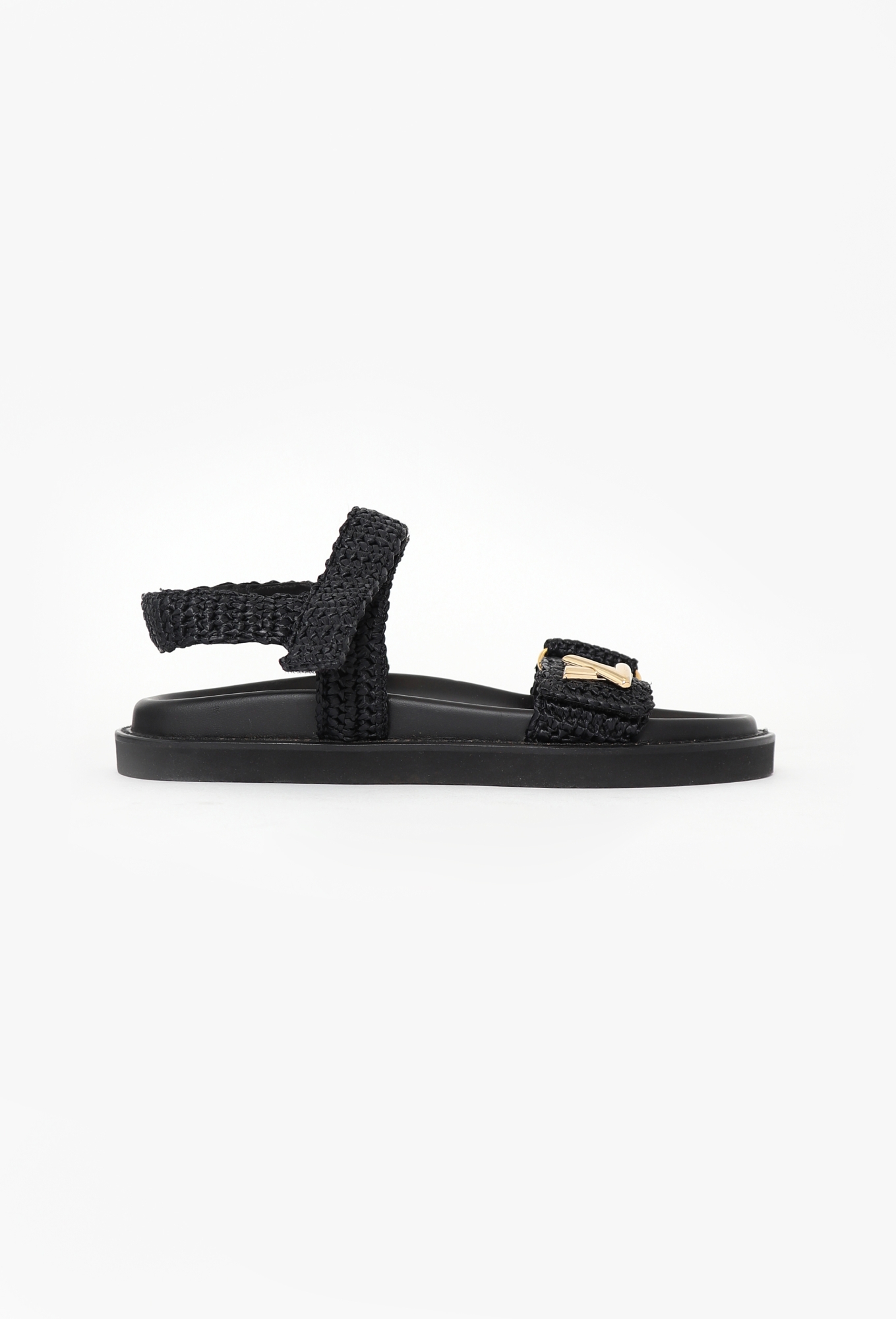 Louis Vuitton Sandals Black Louis Vuitton Black Gladiator Leather Sandals Size 40 EU main image 2