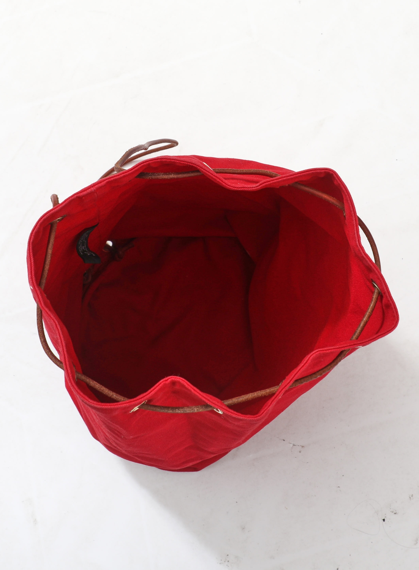 Red Canvas Polochon Backpack - Hermès | Authentic & Vintage 