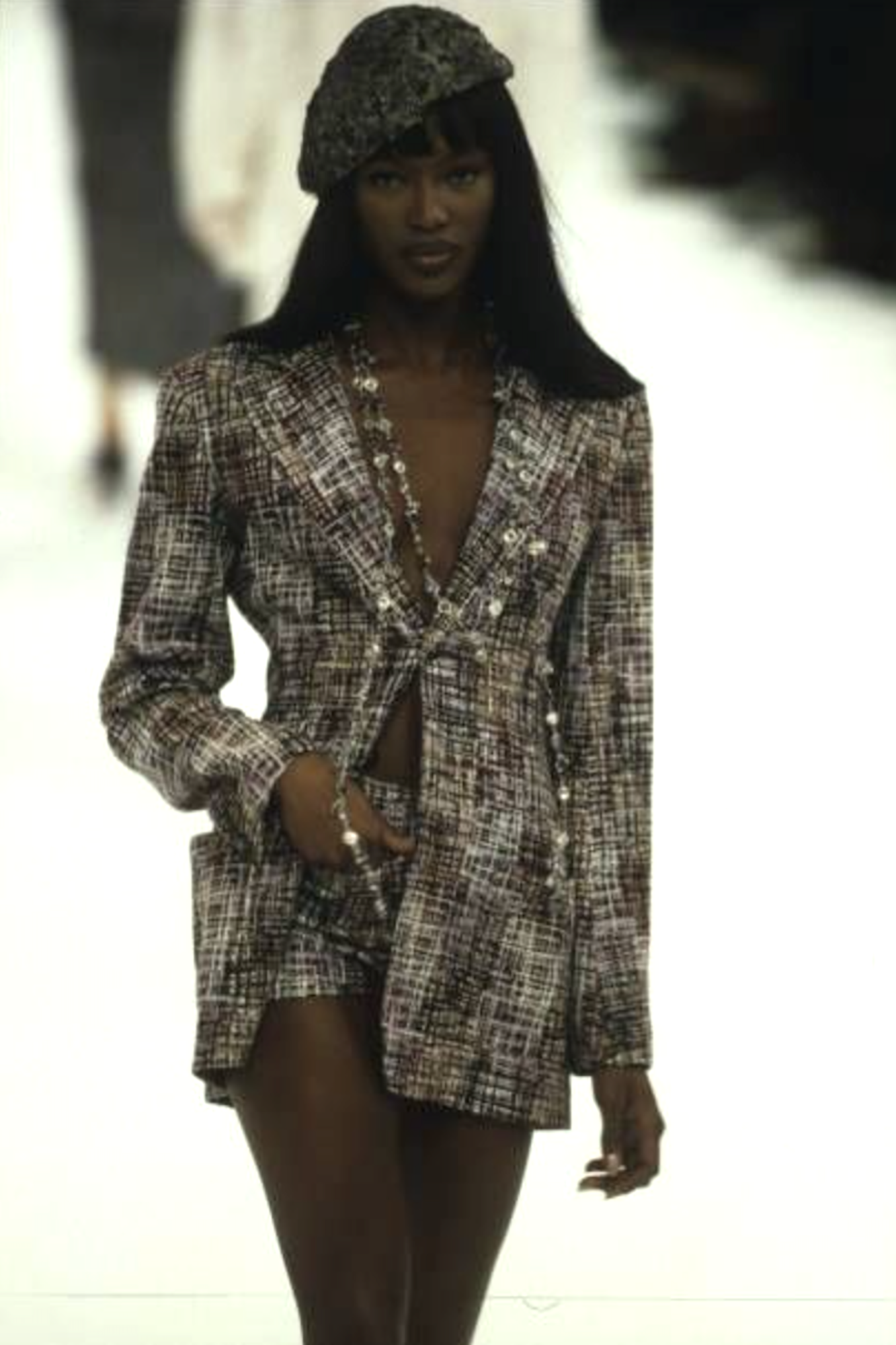RARE S/S 1998 Tweed Bodycon Jacket | Authentic & Vintage | ReSee