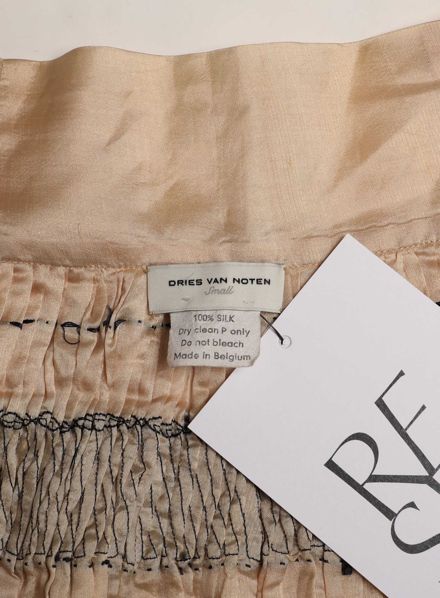 Embroidered Shantung Wrap Skirt | Authentic & Vintage | ReSee