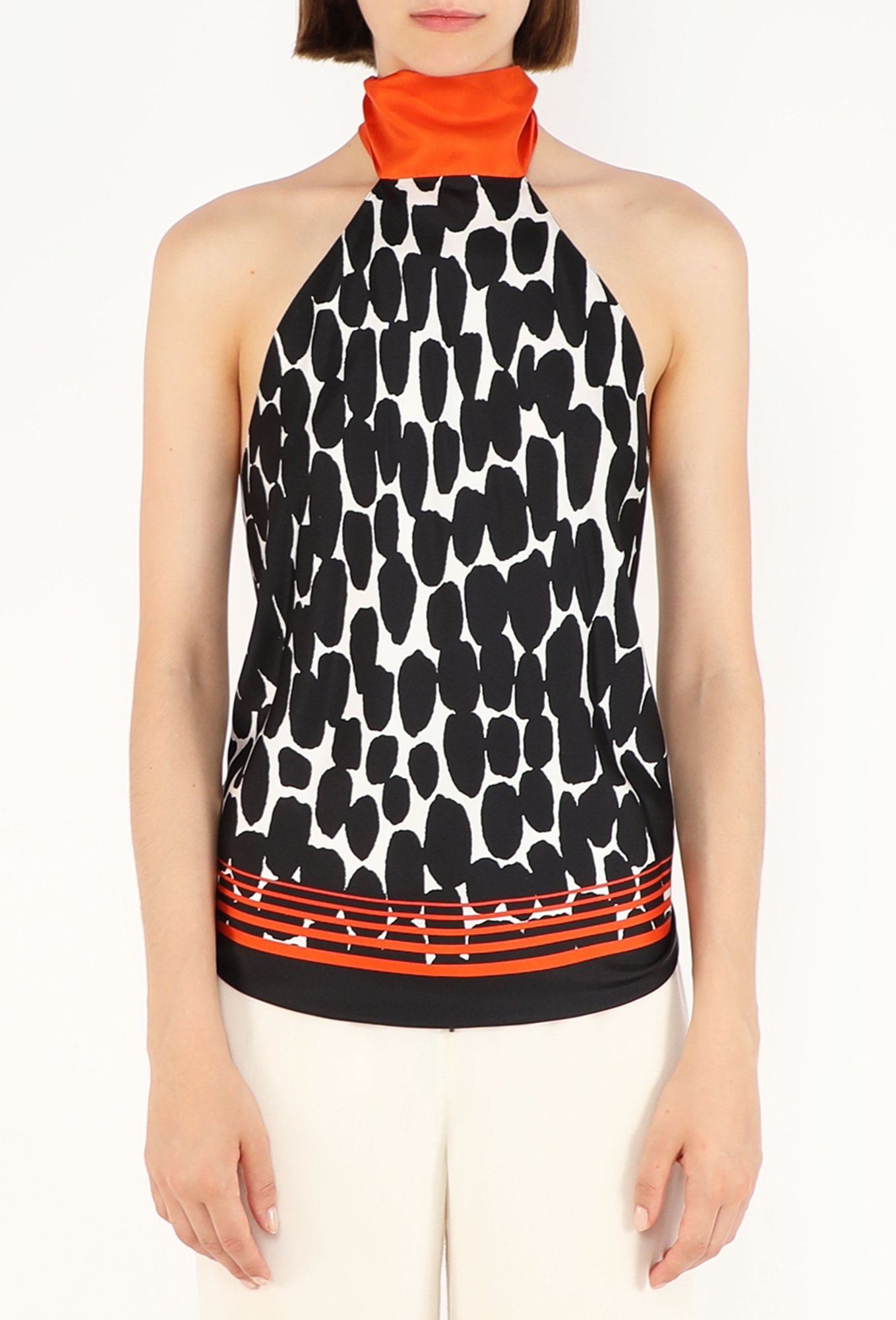 Silk Open-Back Foulard Top - Gucci | ReSee