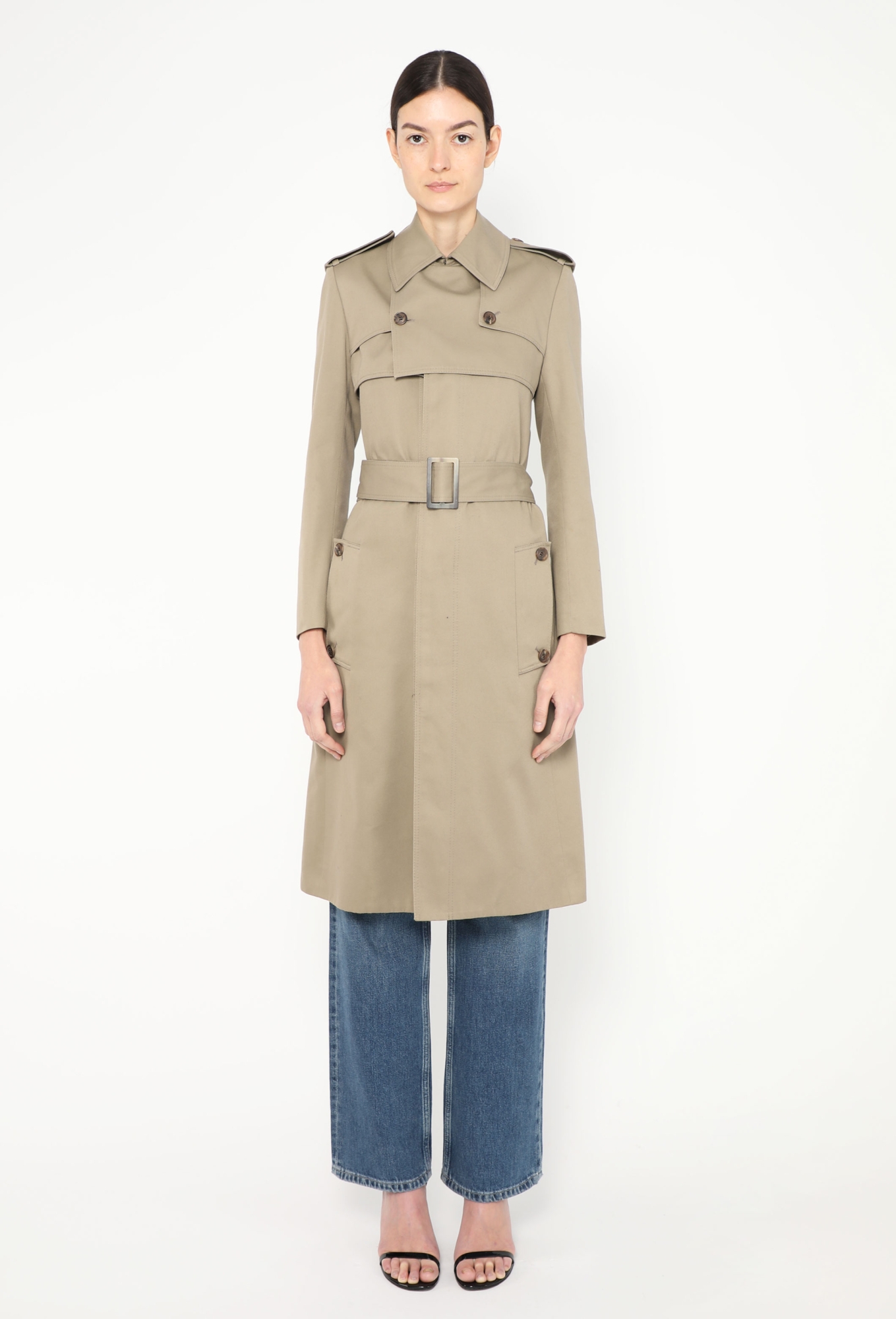 F/W 2006 Hedi Slimane Belted Trench | Authentic & Vintage | ReSee