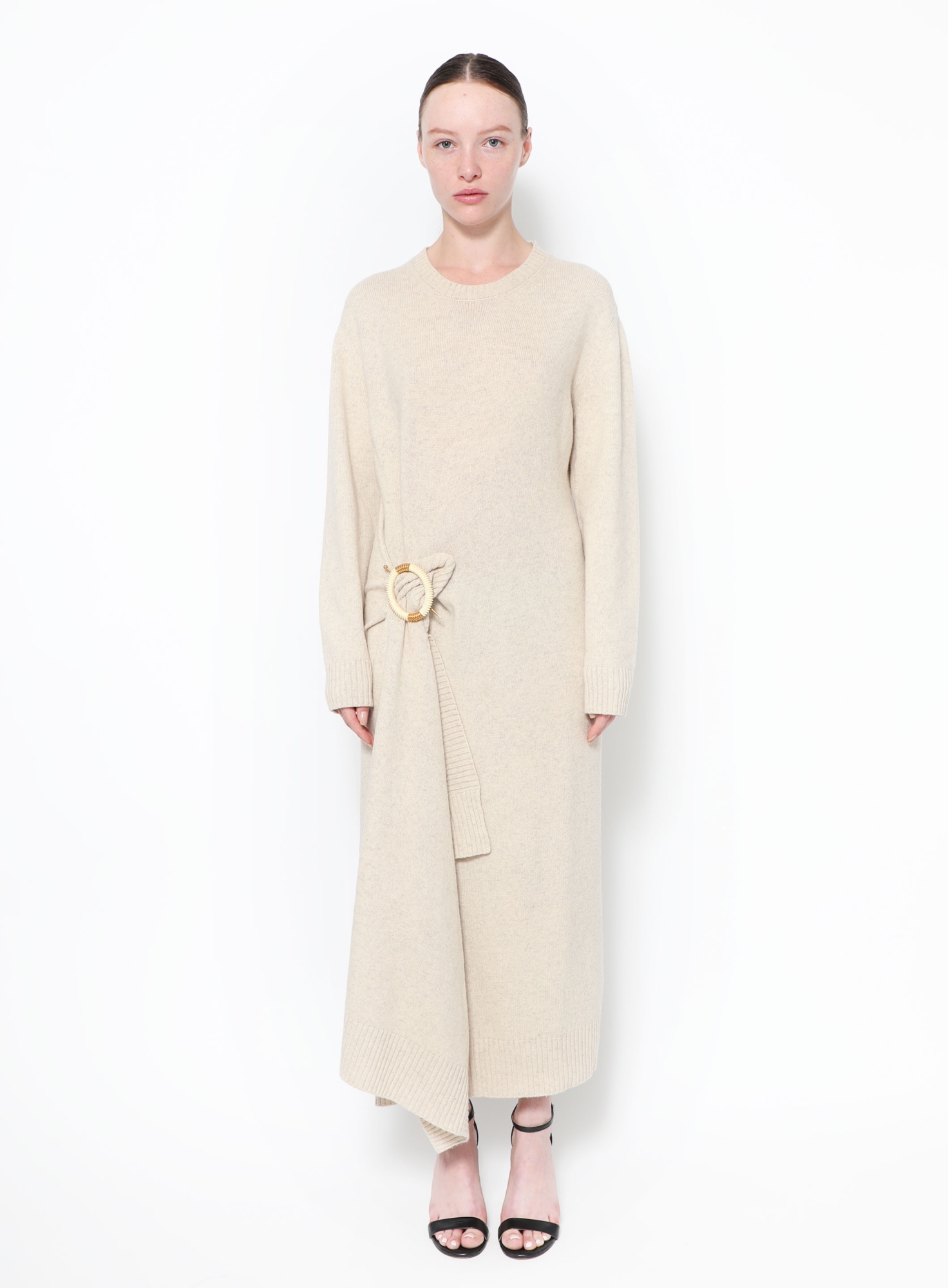 Brooch Knit Dress - F/W 2018