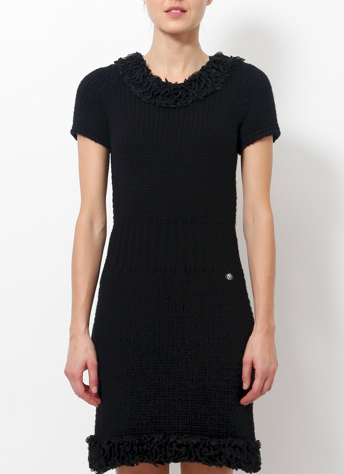 Chanel Classic Cashmere Dress Black