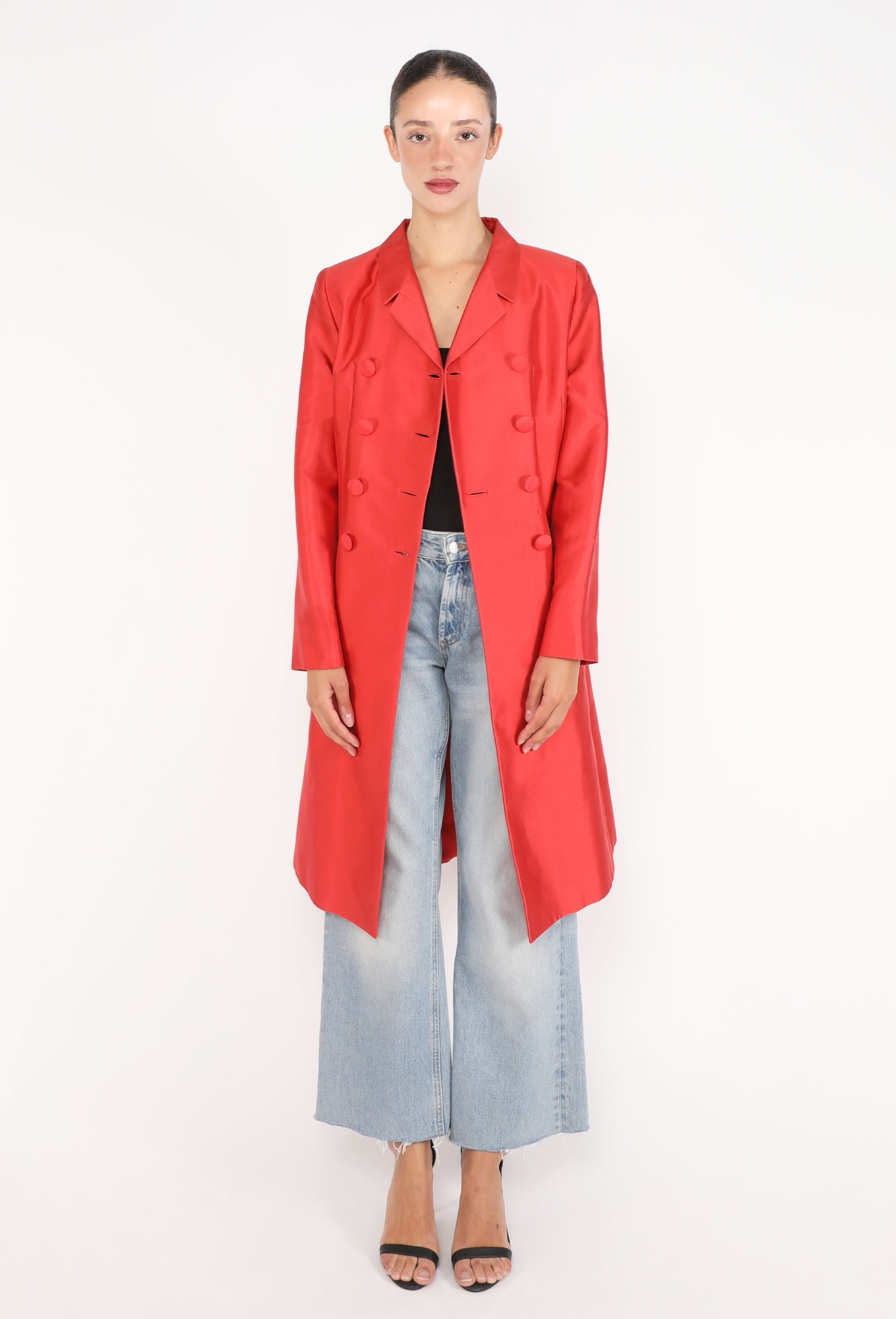 Doupion Notched Coat, F/W 1995 - Prada | ReSee