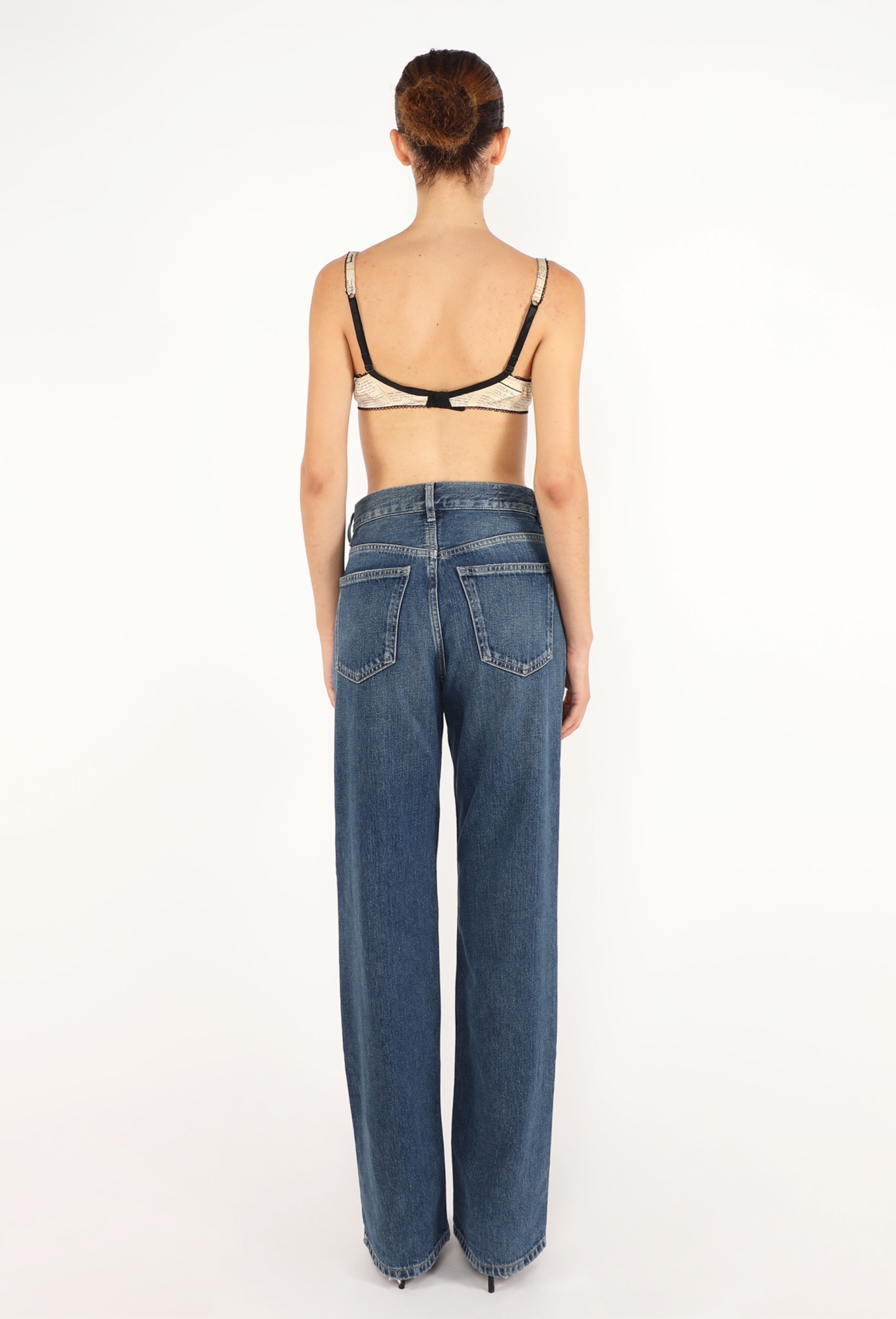 Newspaper Print Silk Bralette, 2004 - John Galliano | ReSee