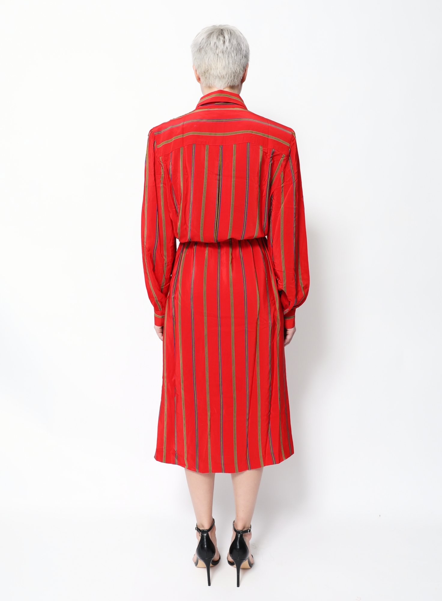 Vintage Striped Silk Shirt Dress | Authentic & Vintage | ReSee