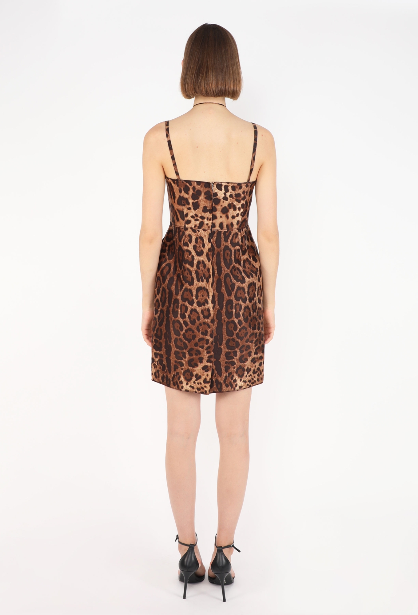 silk leopard mini dress Leopard Print Silk Mini Dress: Long Flared Sleeve Party Dress