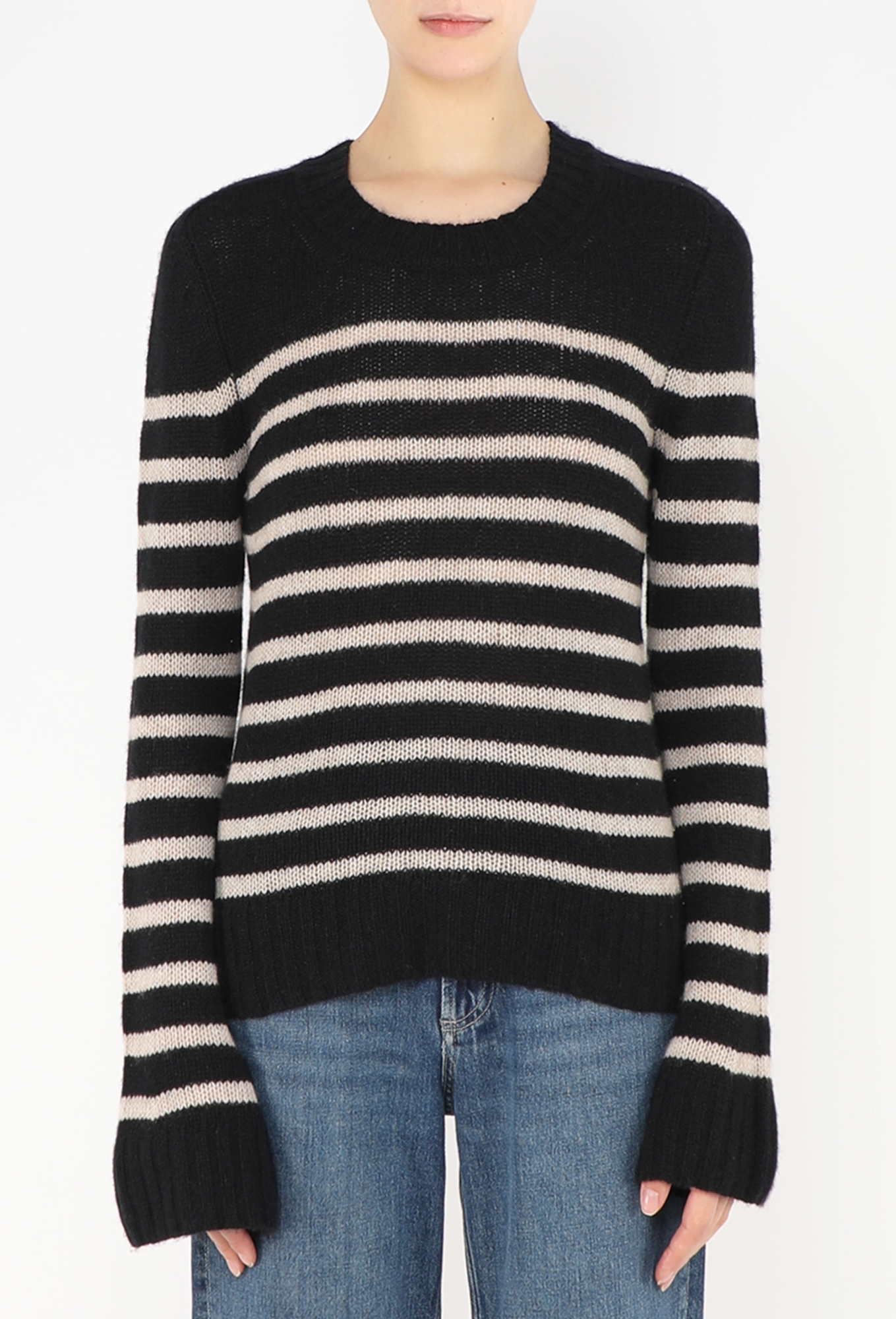 2022 Tilda Cashmere Striped Sweater - Khaite | ReSee