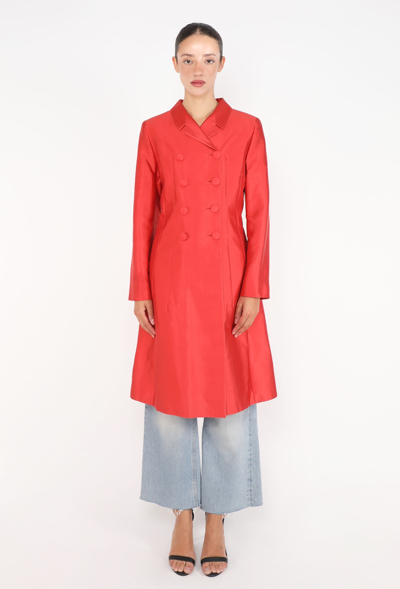 Doupion Notched Coat, F/W 1995 - Prada | ReSee