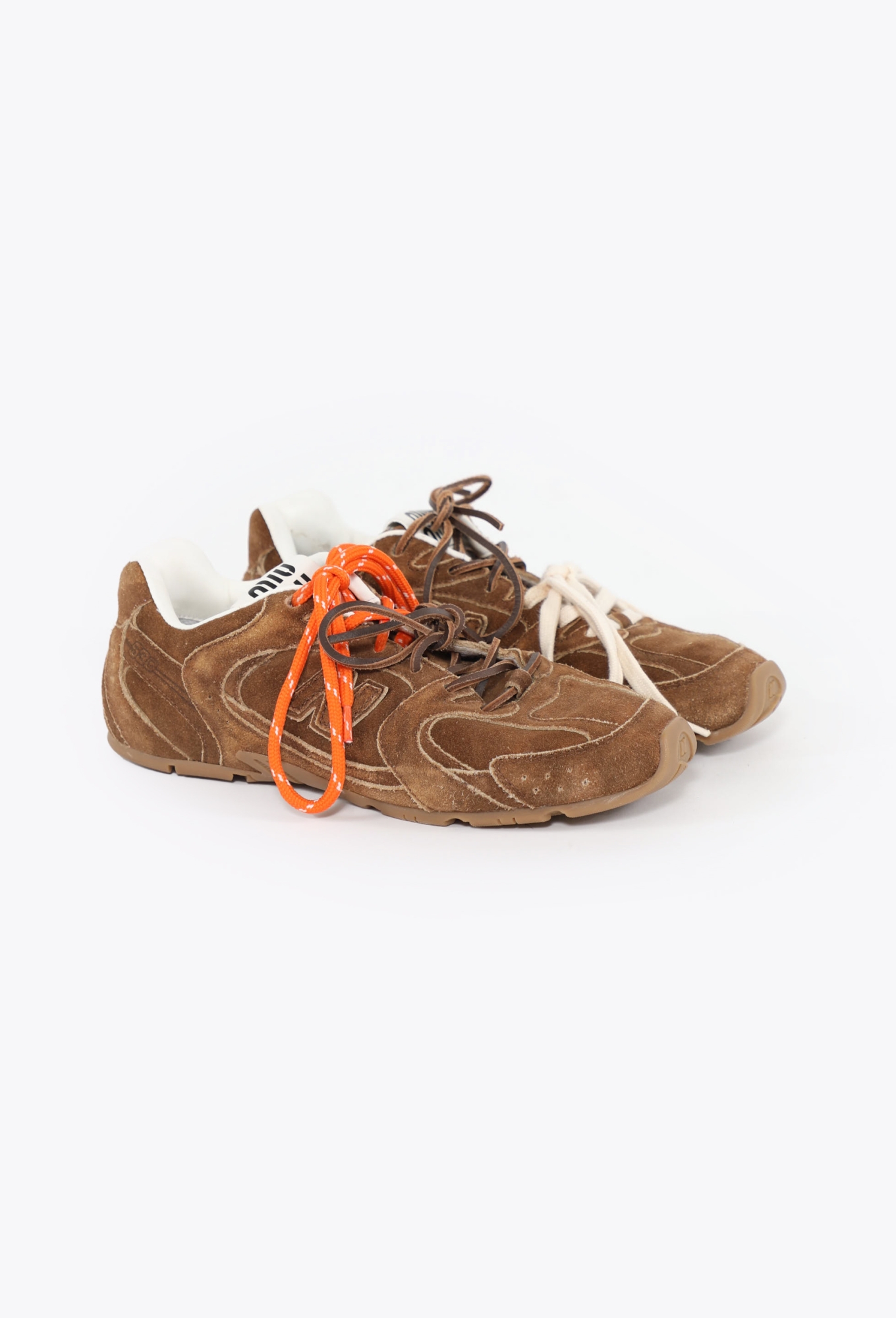 Miu Miu x New Balance Cinnamon Suede SL Sneakers – 2024 - Miu Miu