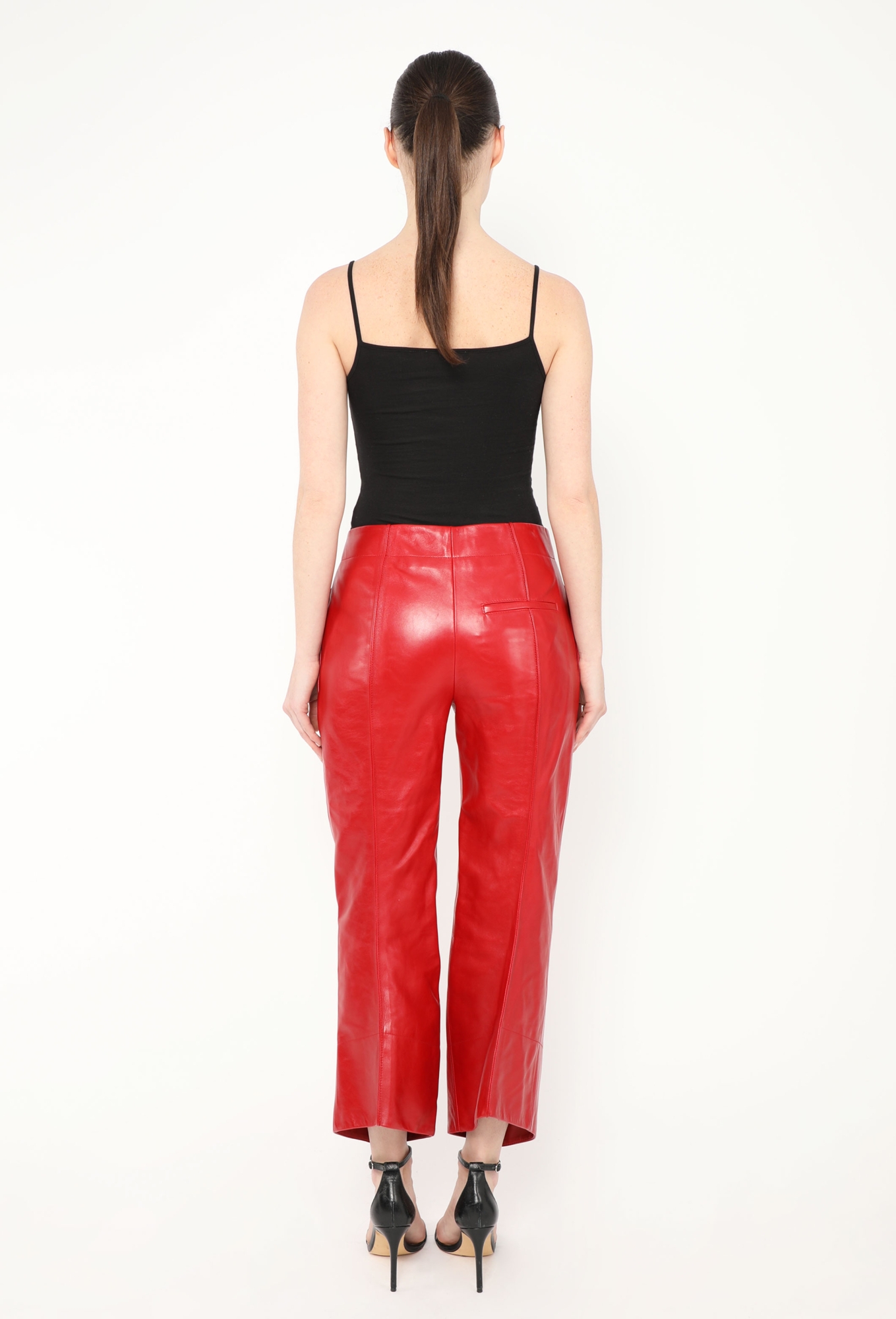 F/W 2022 Cropped Leather Trousers - Bottega Veneta | Authentic 