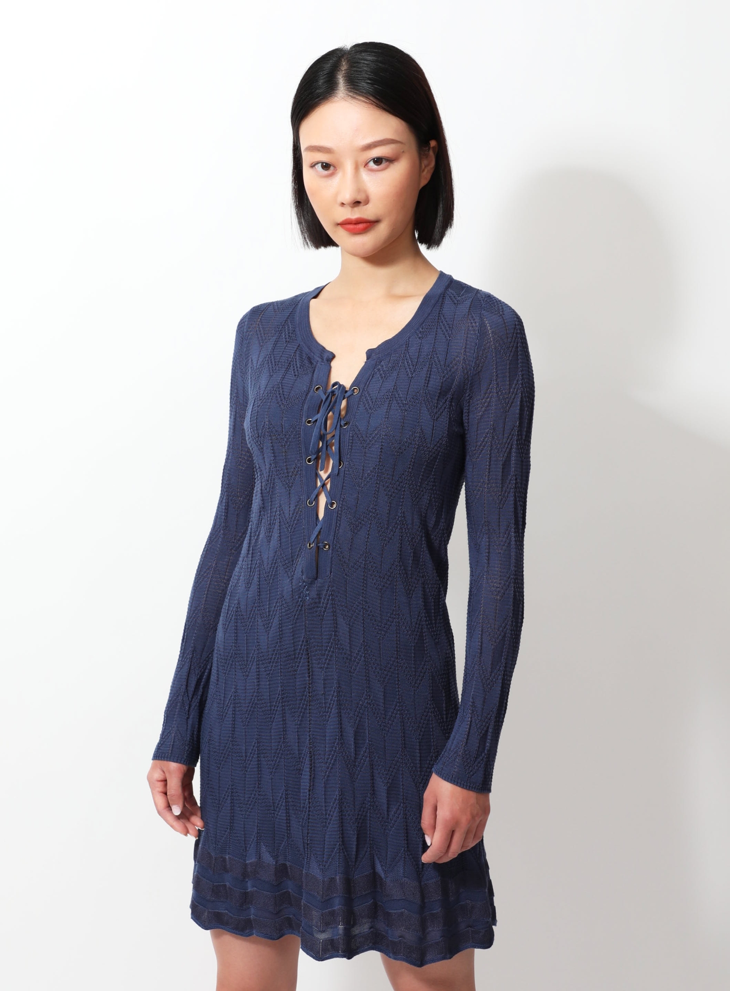 Lace Up Knit Dress | Authentique & Vintage | ReSee
