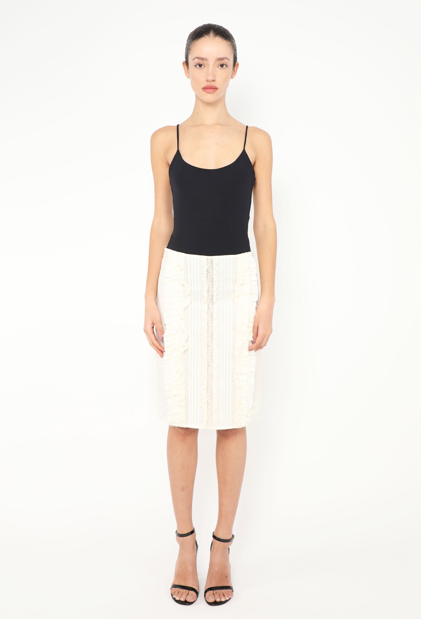 S/S 2024 Lace Ruffled Skirt - Miu Miu | Authentic & Vintage | ReSee