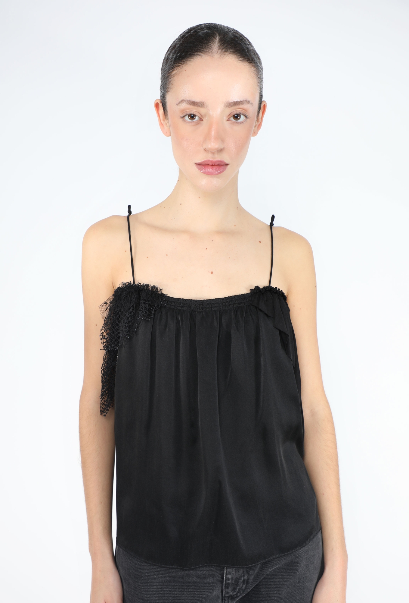 S/S 2001 Le Dix Net Ruffled Camisole - Balenciaga | ReSee