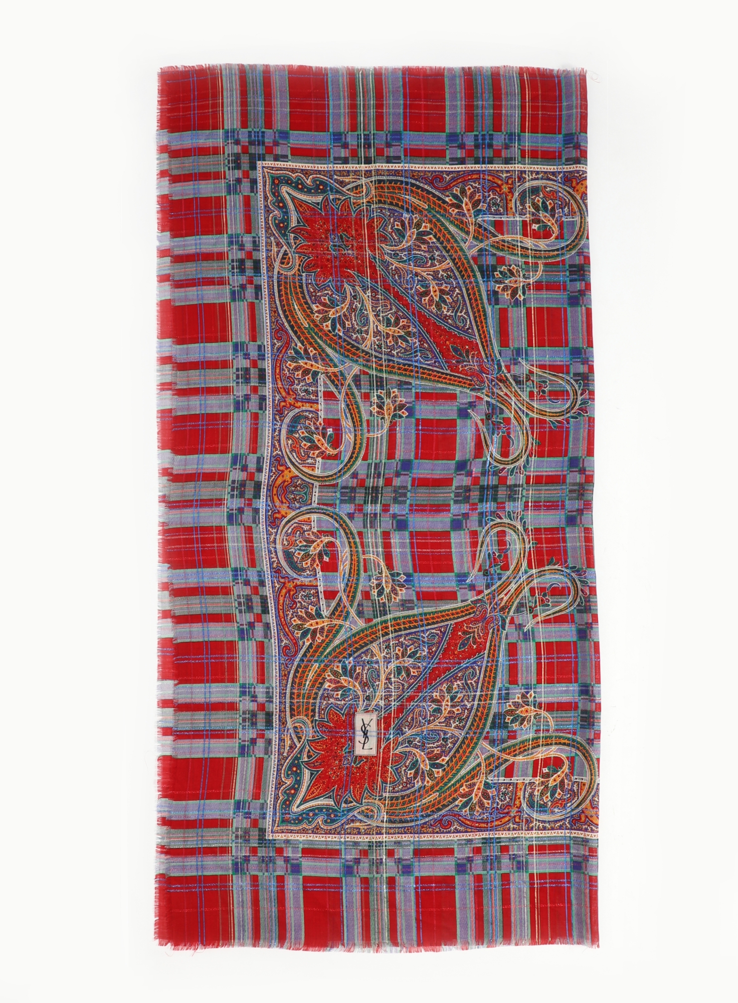 Russian Lamé Paisley Scarf | Authentic & Vintage | ReSee