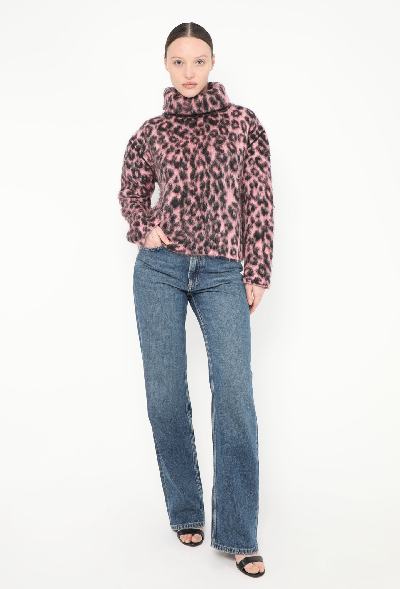 CÉLINE ヒョウ柄 長袖ニットセーター Fall 2014 Leopard Mohair Sweater - Céline | ReSee